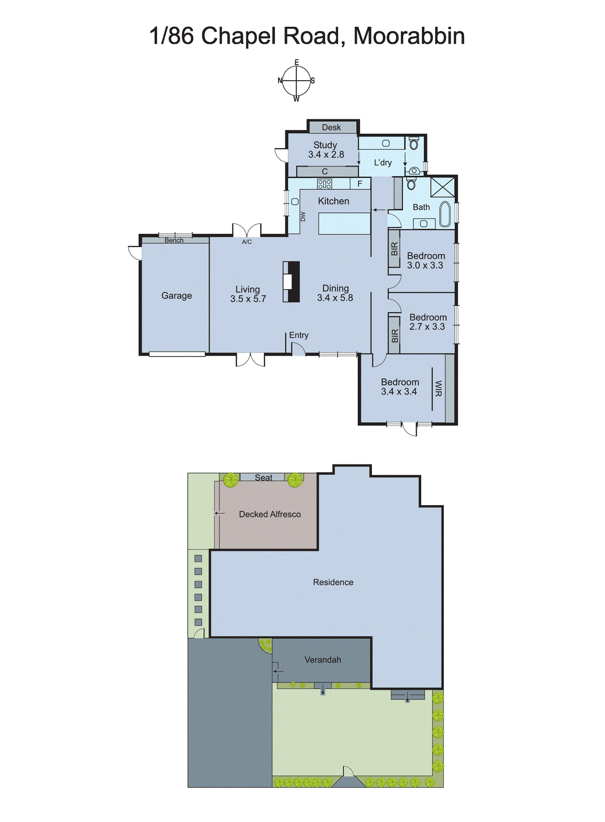 1/86 Chapel Road, Moorabbin VIC 3189 - Floorplan