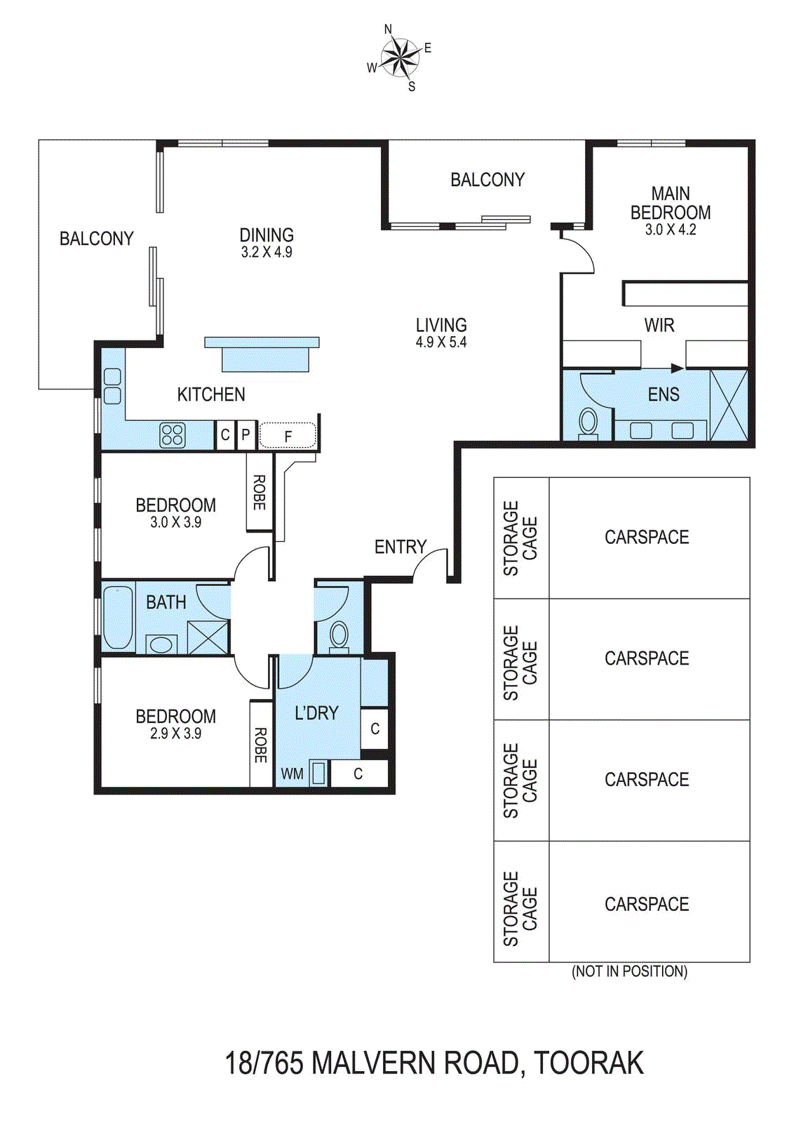 18/765 Malvern Road, Toorak - Floorplan 1