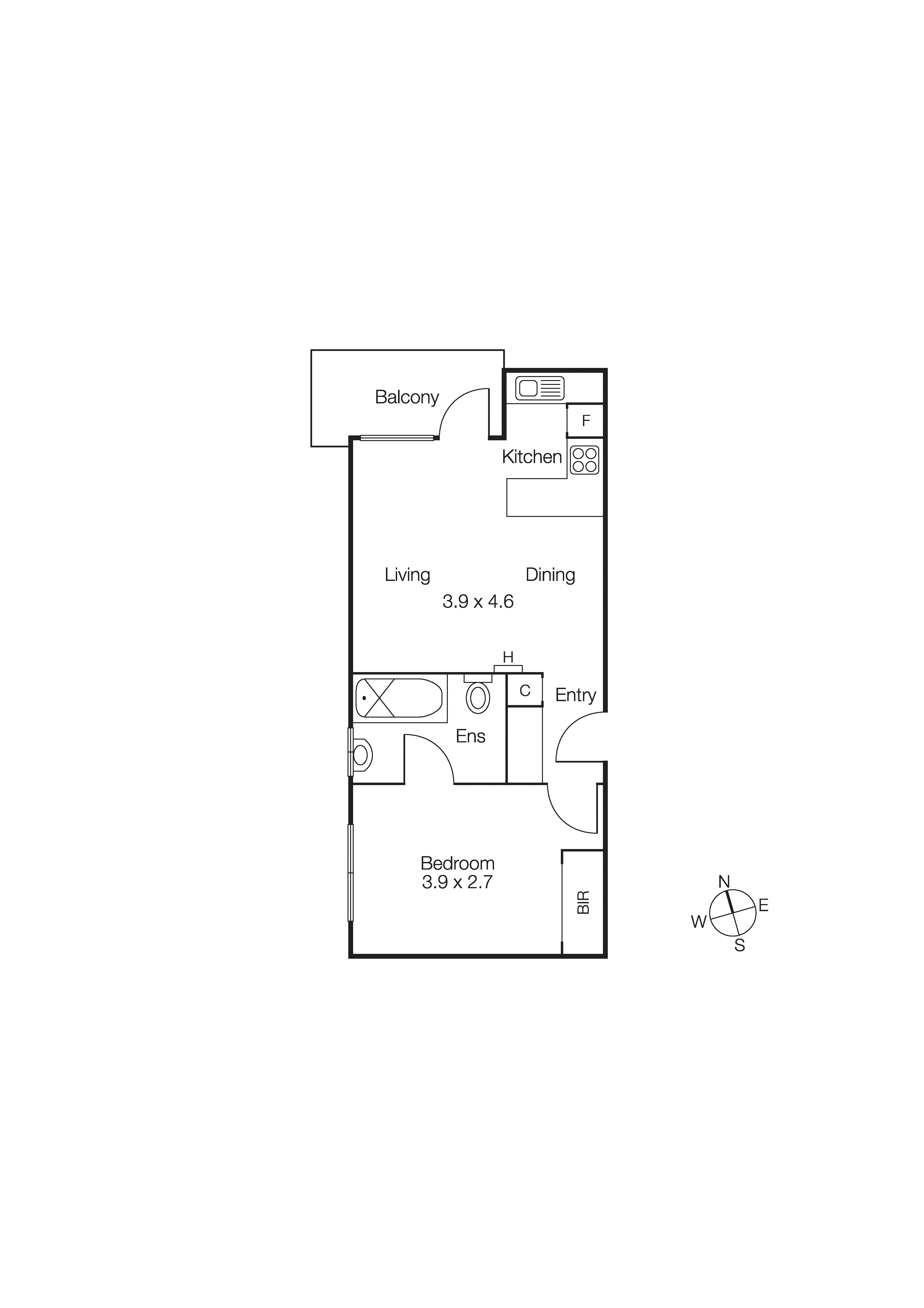 18/79 Alma Road, St Kilda VIC 3182 - Floorplan