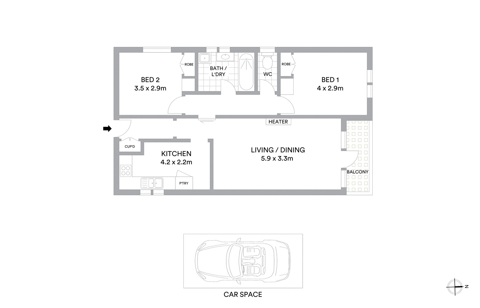 18/99 Alma Road, St Kilda East VIC 3183 - Floorplan