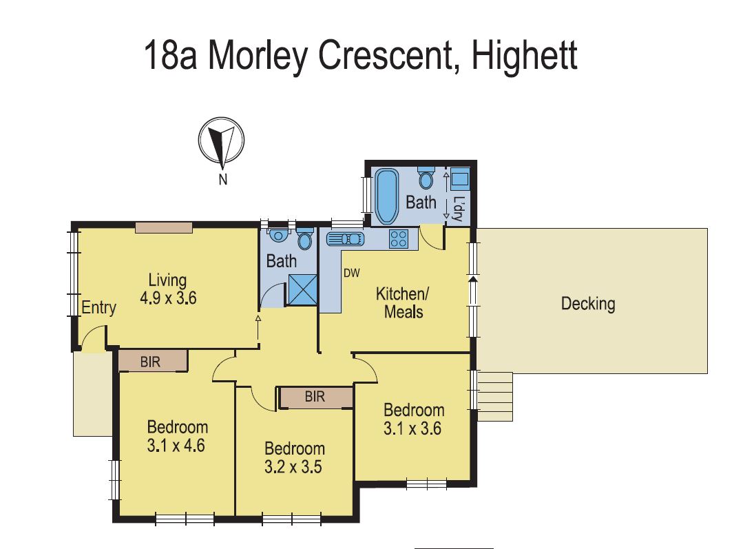 18A Morley Crescent, HIGHETT VIC 3190 - Floorplan