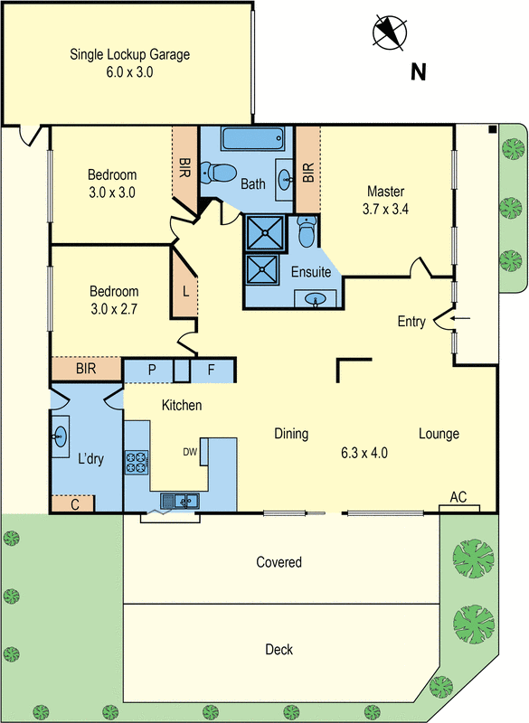 1/9-11 Reid Street, Parkdale VIC 3195 - Floorplan