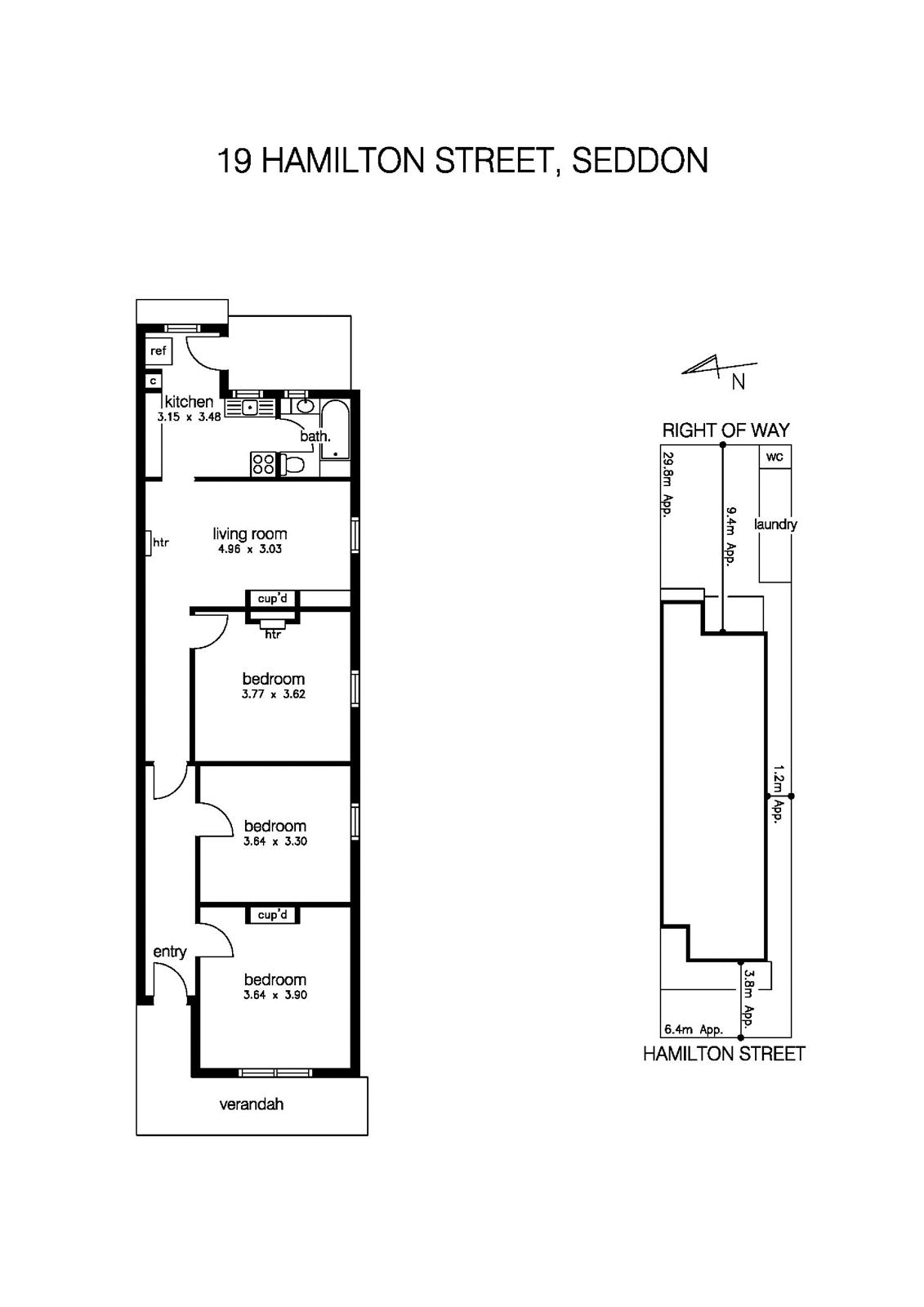 19 Hamilton Street, SEDDON VIC 3011 - Floorplan
