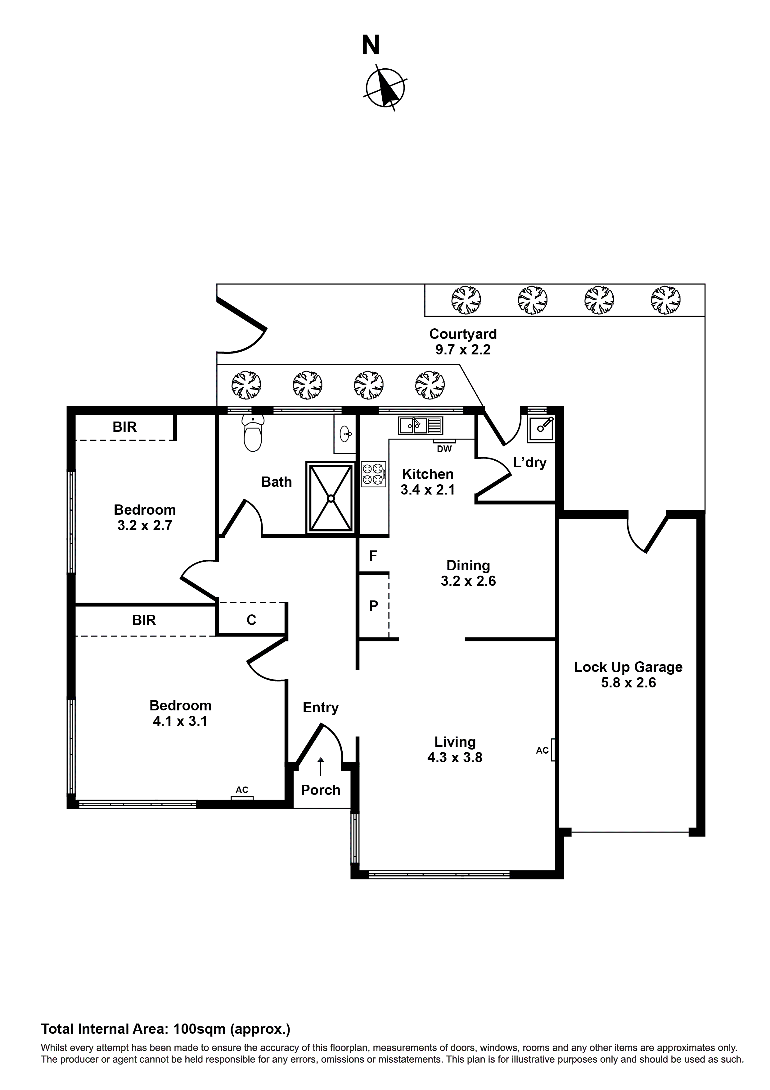 1/9 Lewis Street, Kingsville VIC 3012 - Floorplan