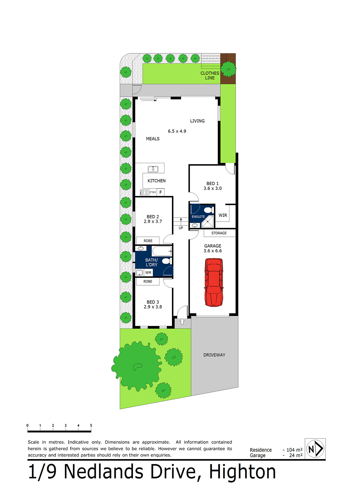 1/9 Nedlands Drive, Highton VIC 3216 - Floorplan