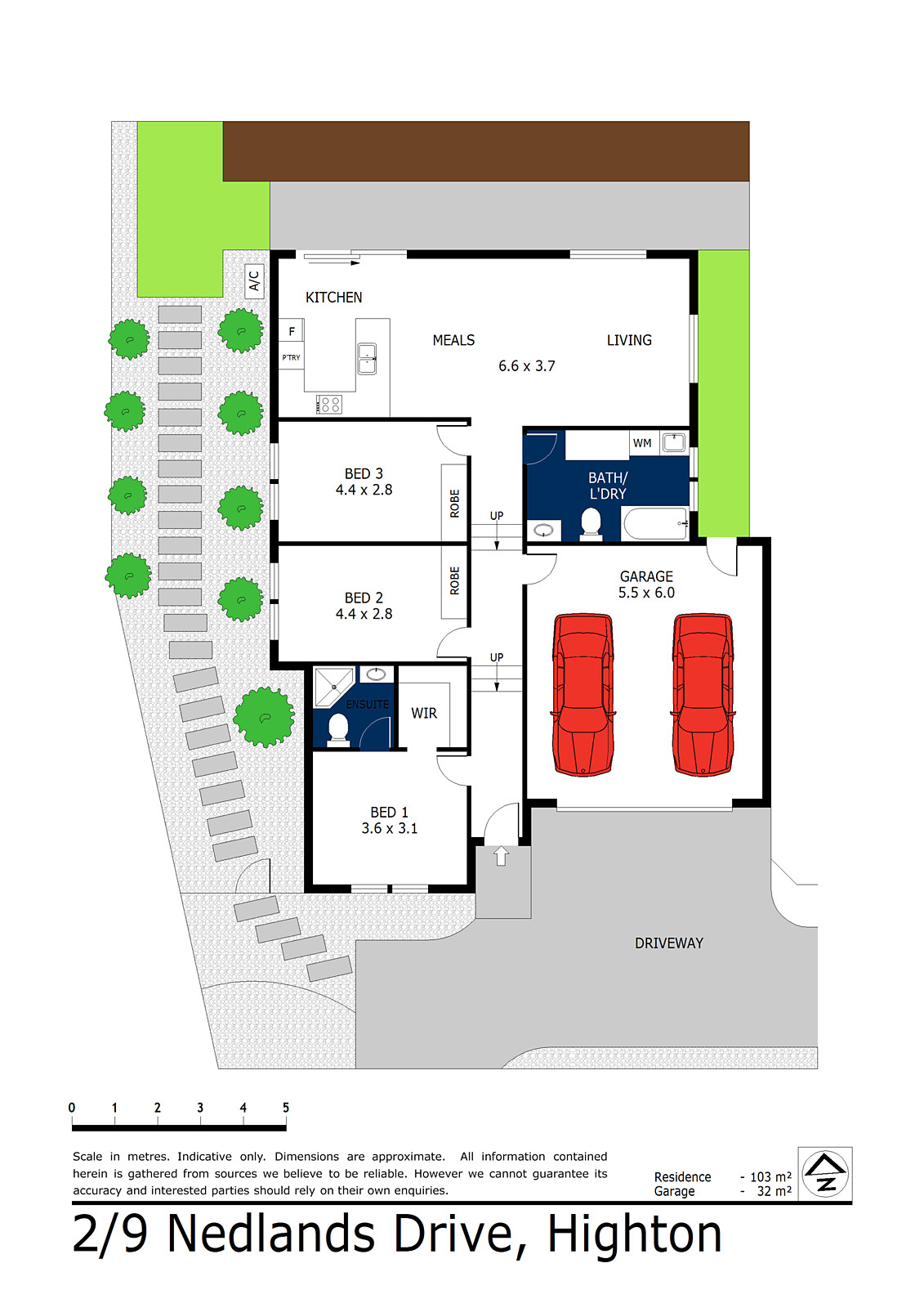 1/9 Nedlands Drive, Highton VIC 3216 - Floorplan