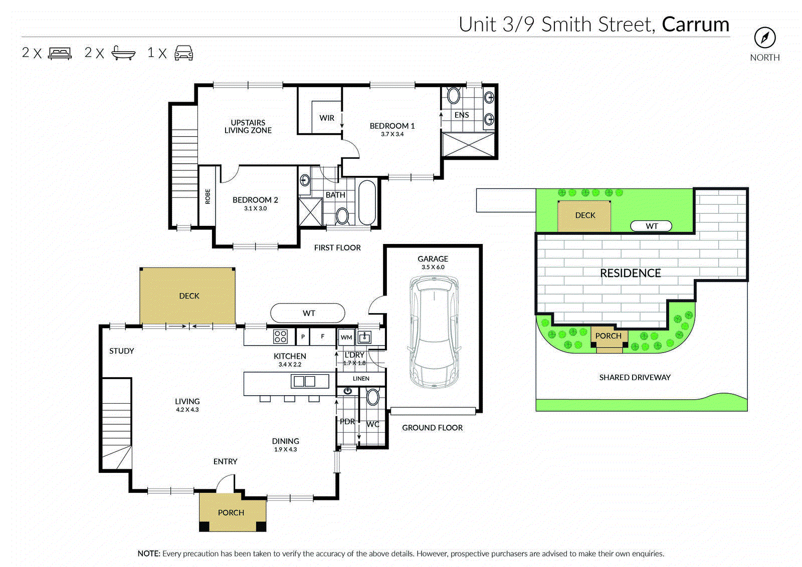 1/9 Smith Street, Carrum VIC 3197 - Floorplan