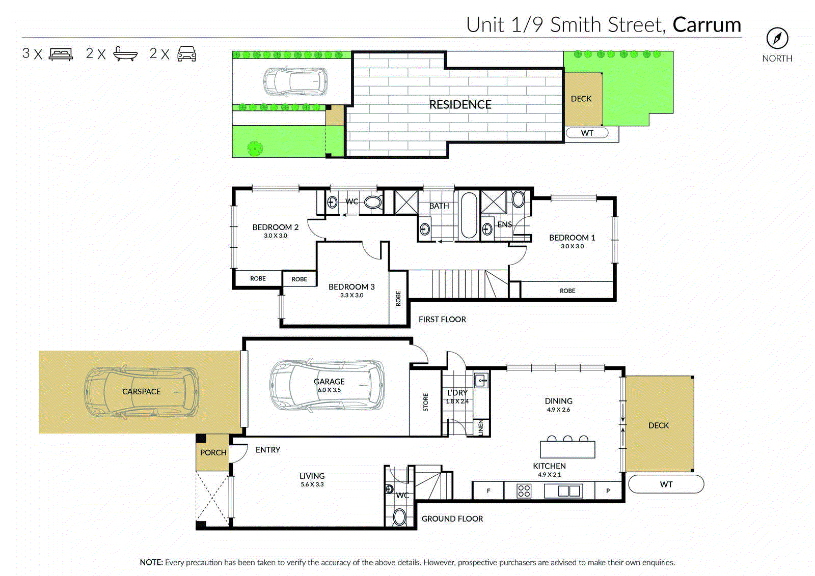 1/9 Smith Street, Carrum VIC 3197 - Floorplan