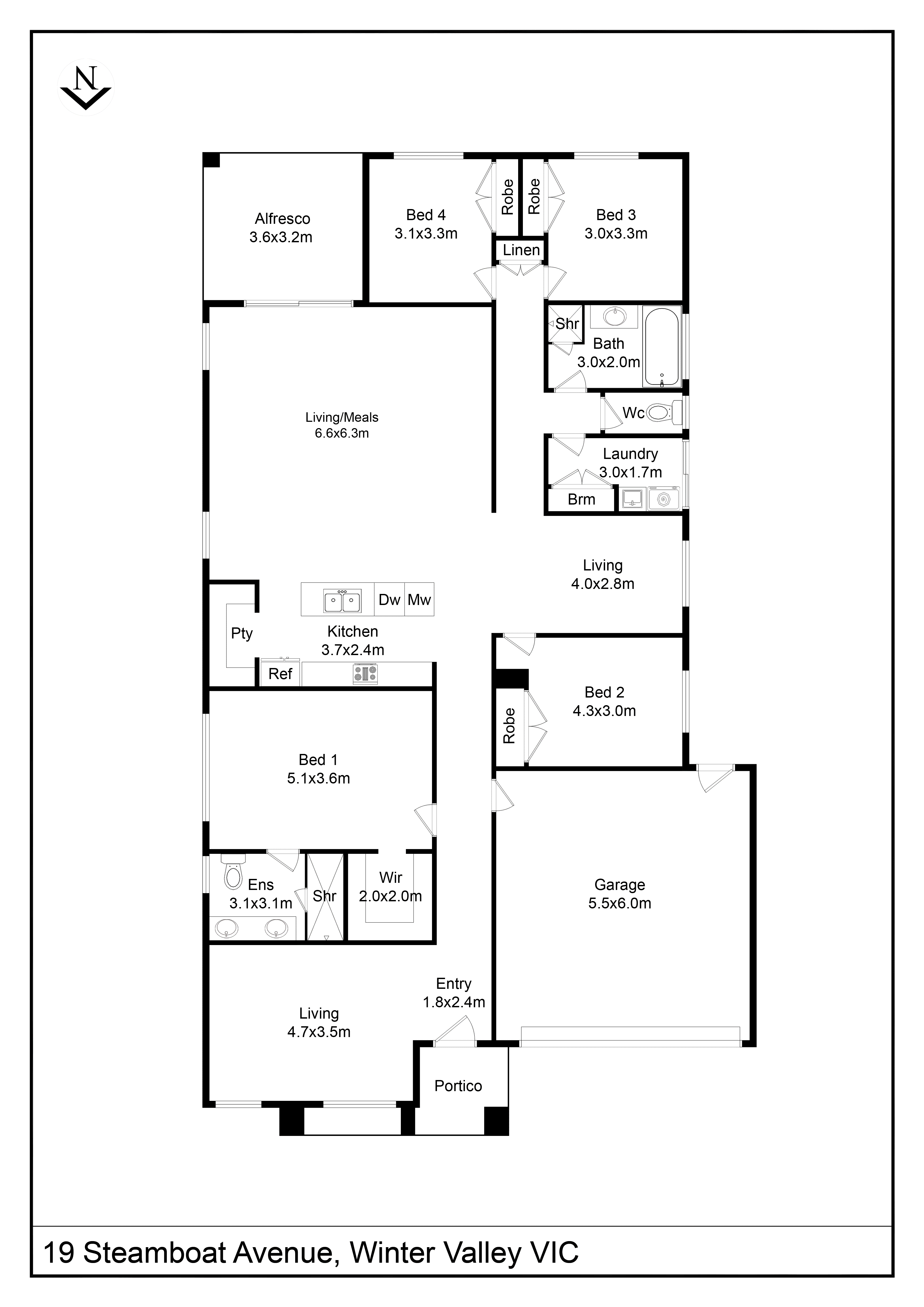 19 Steamboat Avenue, Winter Valley VIC 3358 - Floorplan