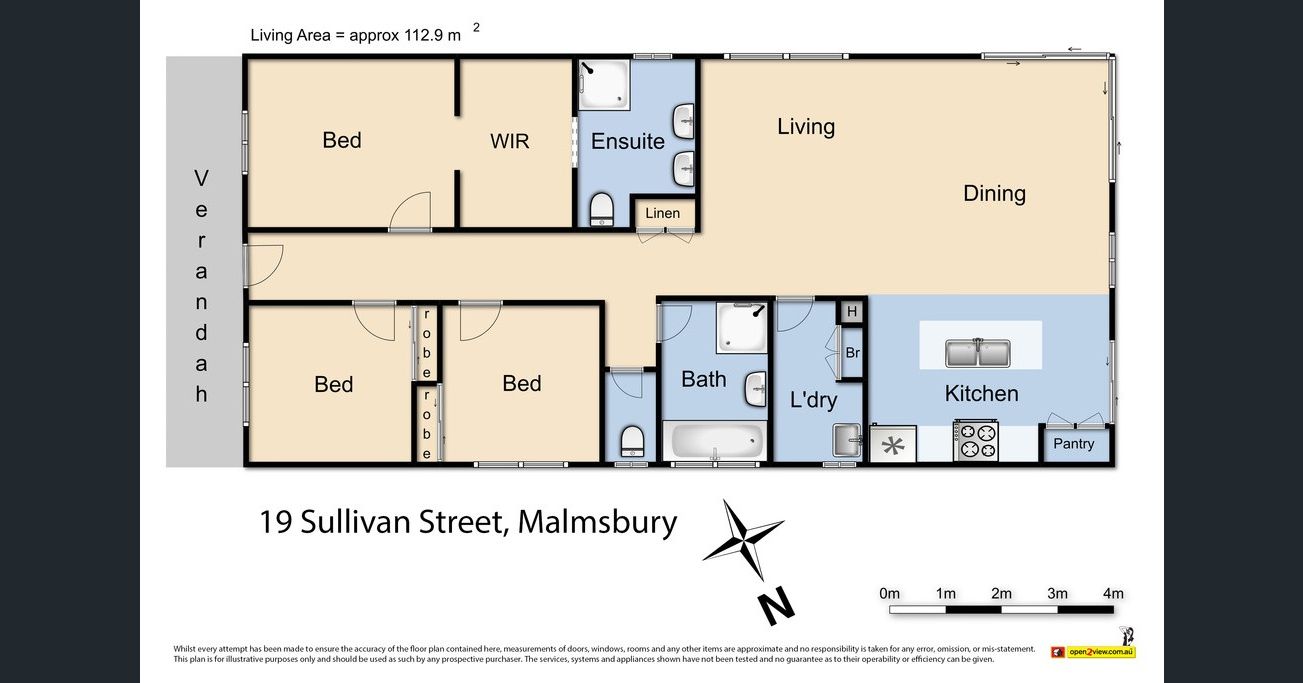 19 Sullivan Street, Malmsbury - Floorplan 1
