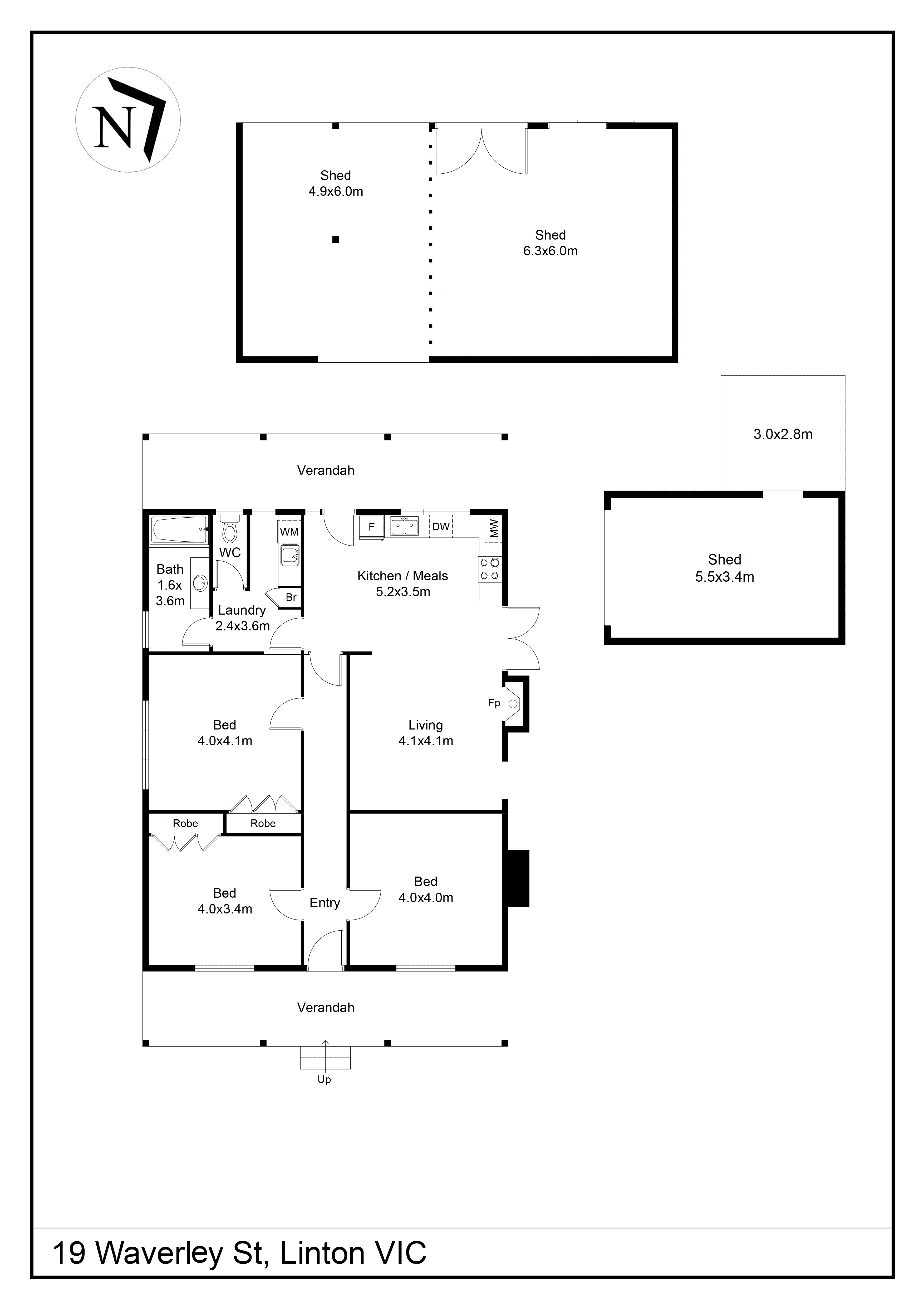 19 Waverley Street, Linton VIC 3360 - Floorplan