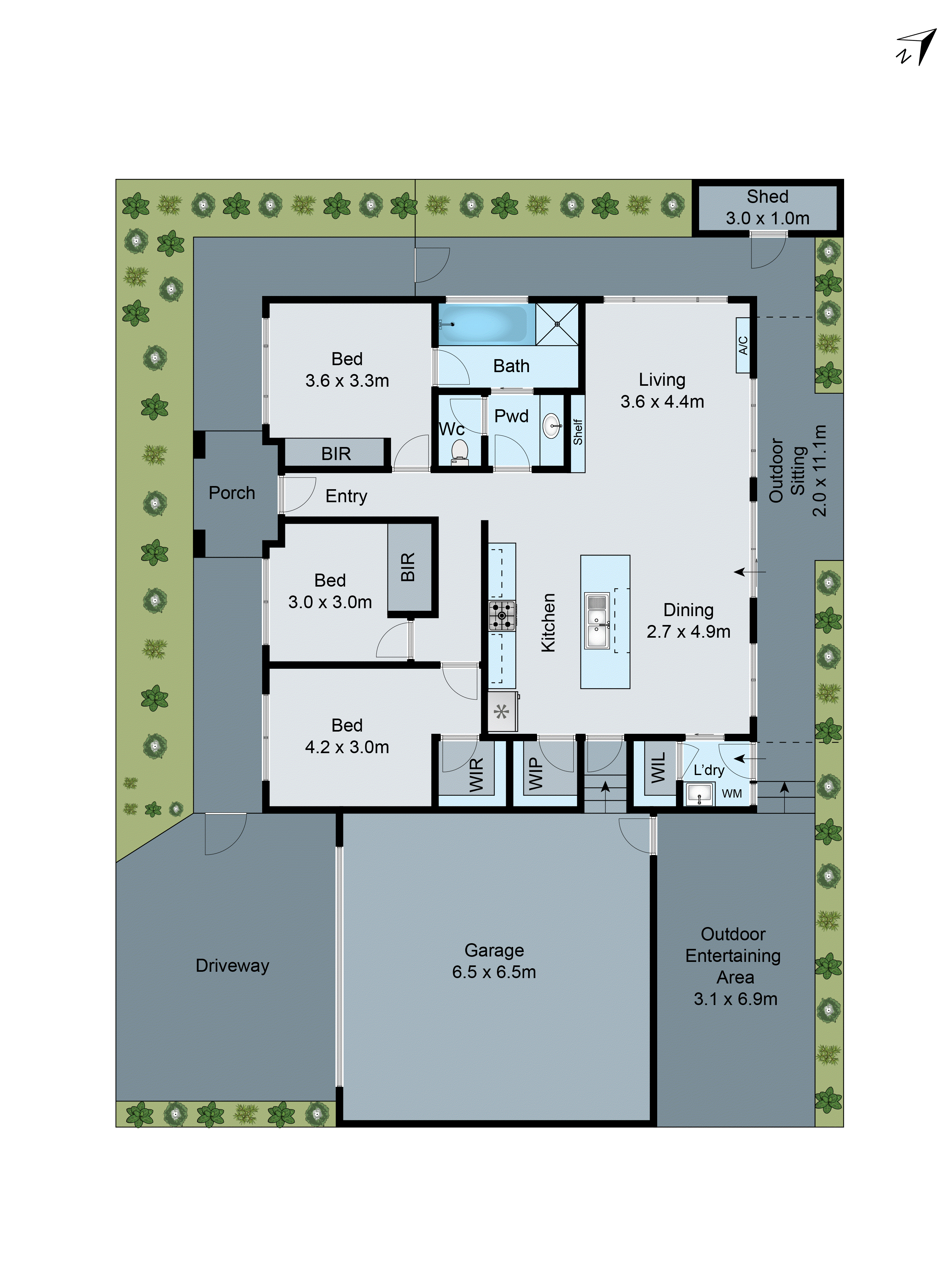 1/9 Wyuna Parade, Belmont VIC 3216 - Floorplan