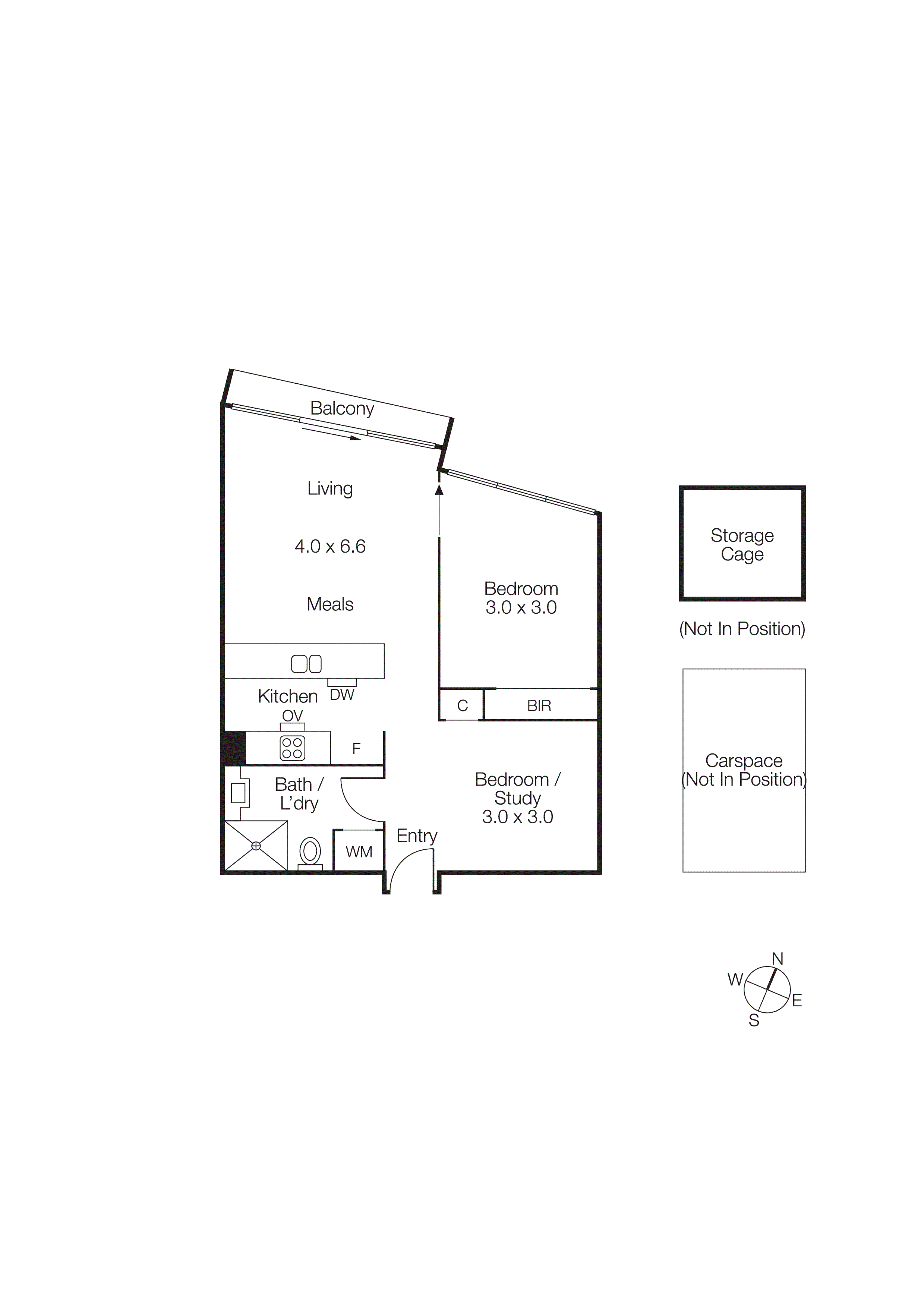 1910/100 Harbour Esplanade, Docklands VIC 3008 - Floorplan