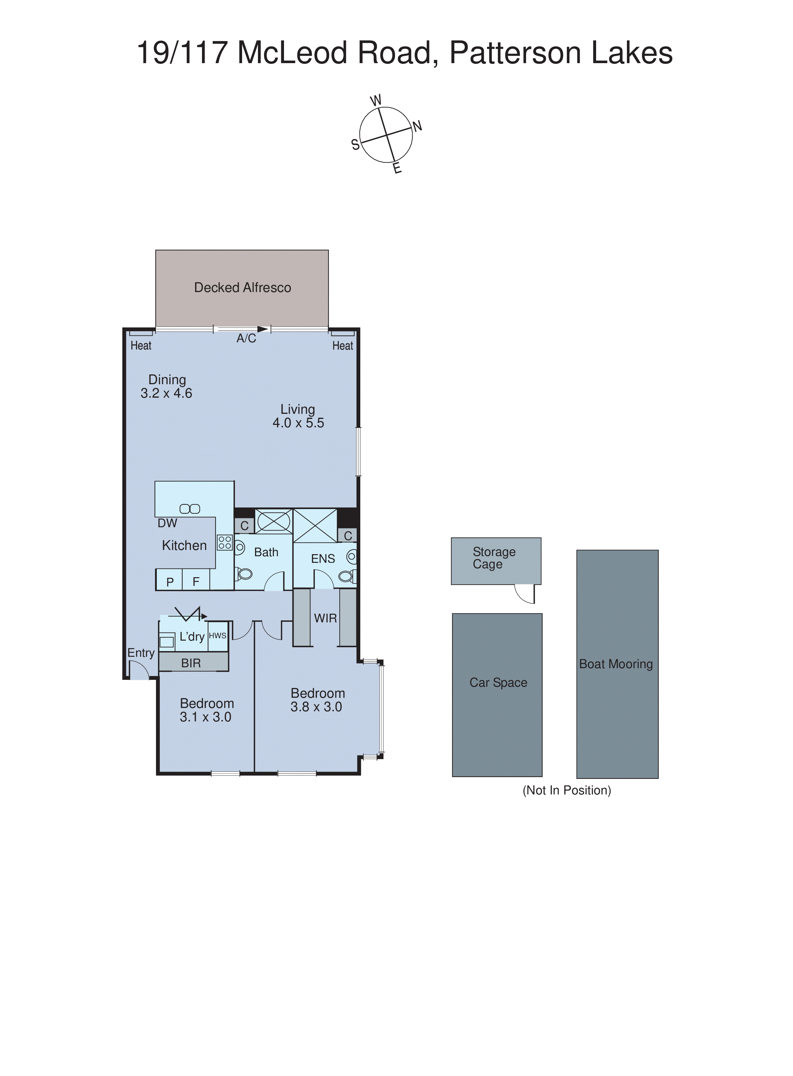 19/117 Mcleod Road, Patterson Lakes VIC 3197 - Floorplan