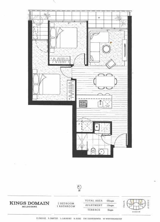 1911/70 Dorcas Street, Southbank VIC 3006 - Floorplan