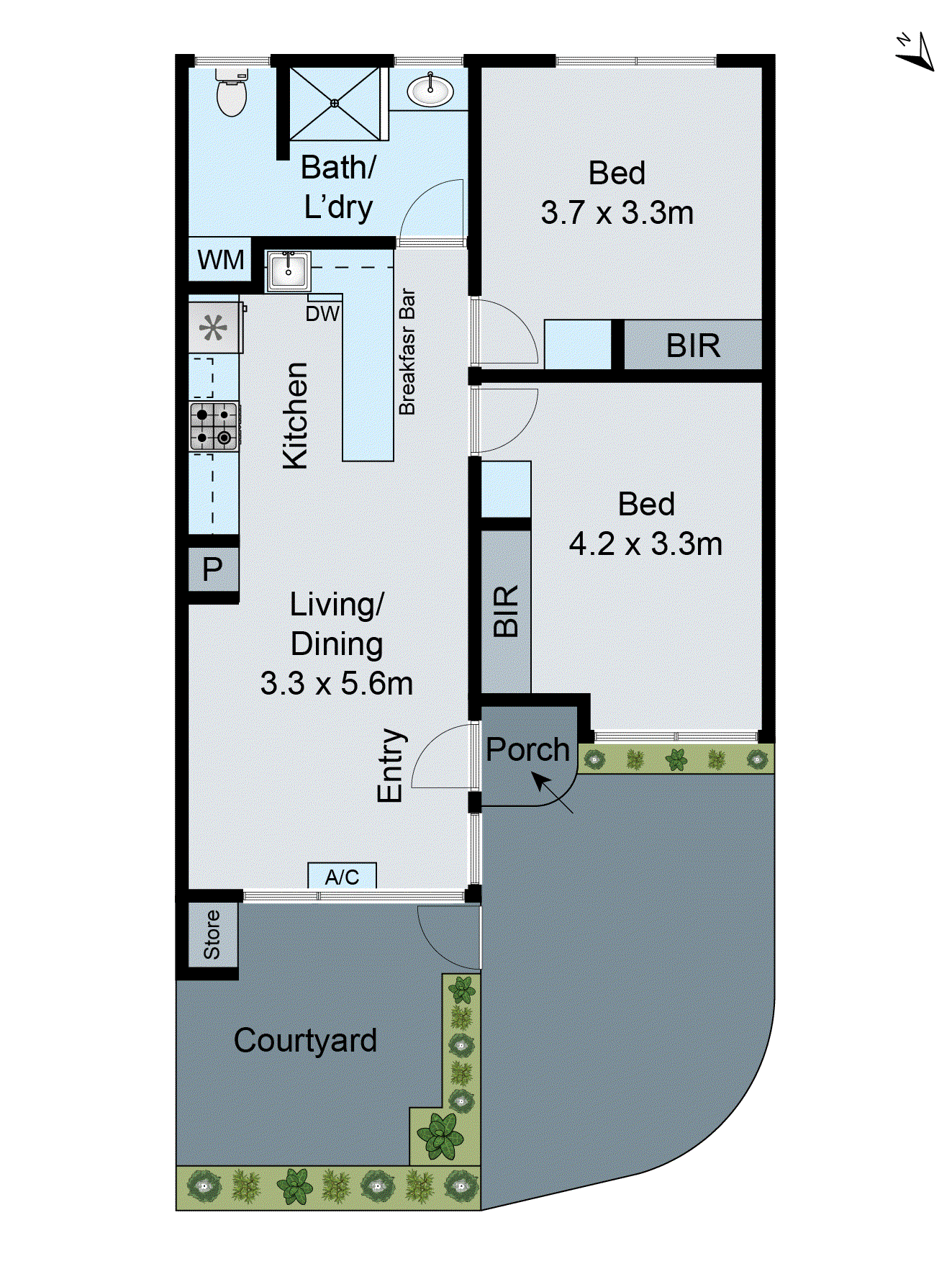 1/94 Aphrasia Street, Newtown VIC 3220 - Floorplan