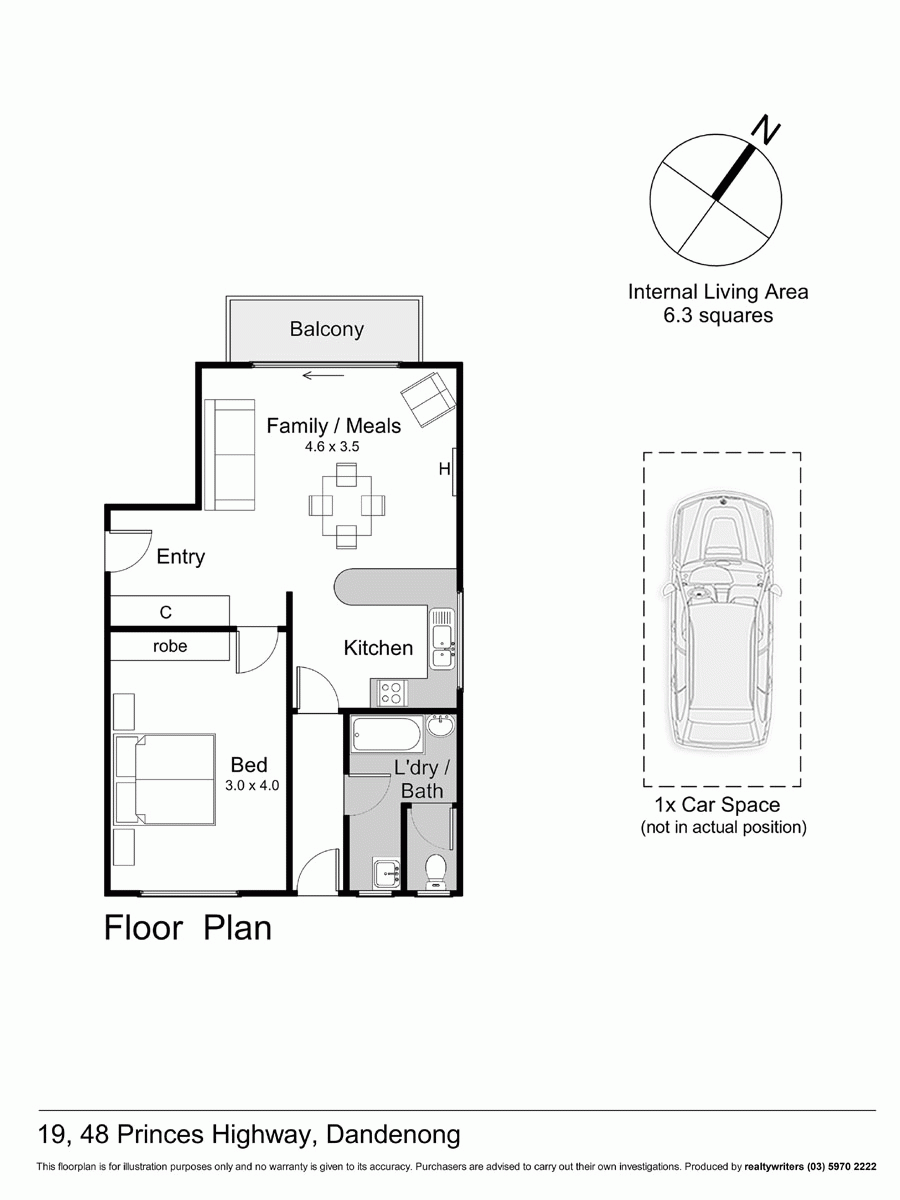 19/48 Princes Highway, DANDENONG VIC 3175 - Floorplan