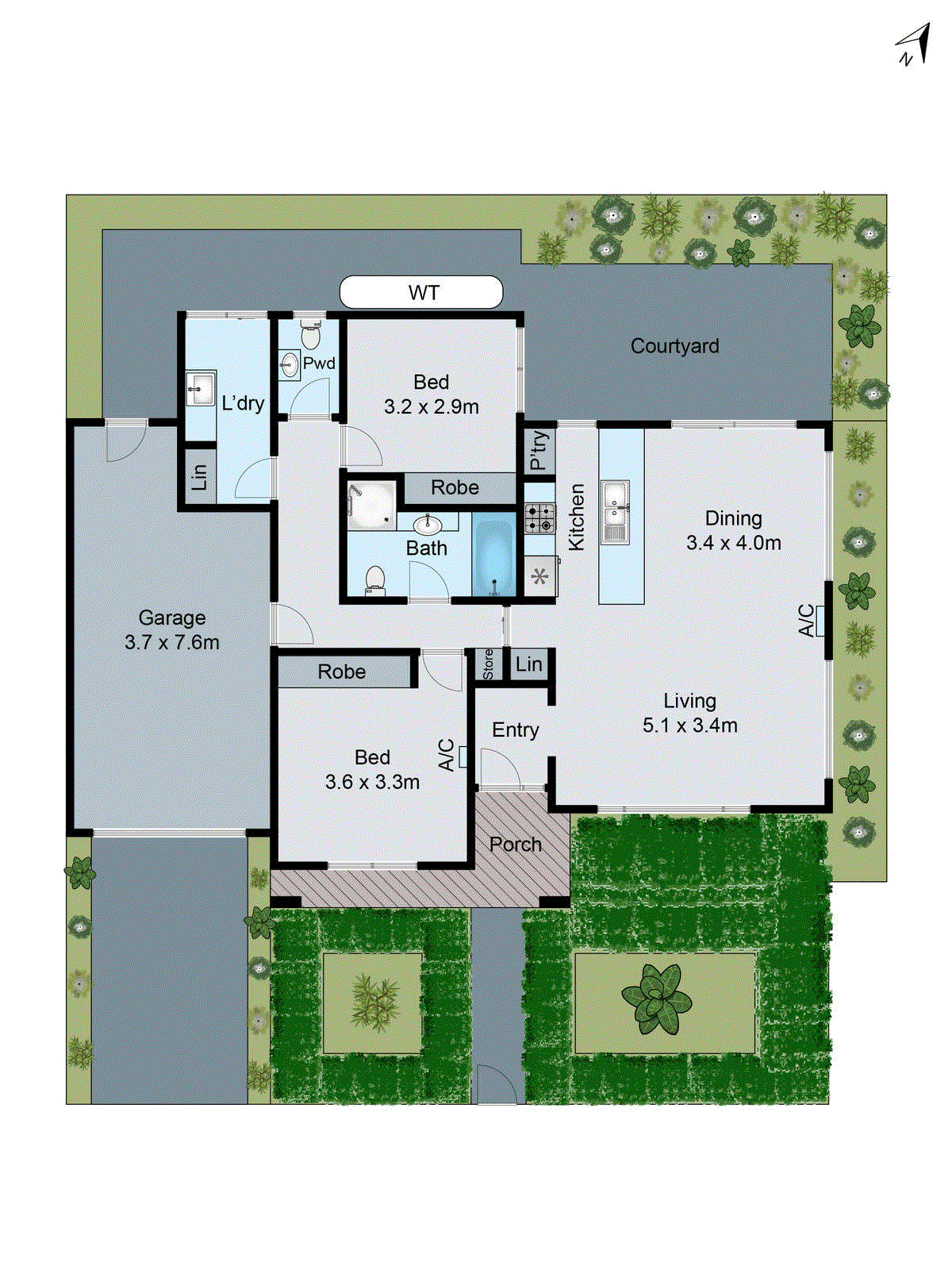 1/95 Marshalltown Road, Grovedale VIC 3216 - Floorplan