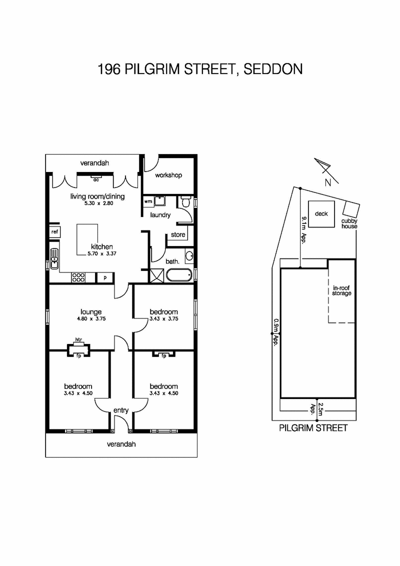 196 Pilgrim Street, SEDDON VIC 3011 - Floorplan