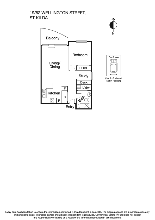 19/62 Wellington Street, ST KILDA VIC 3182 - Floorplan