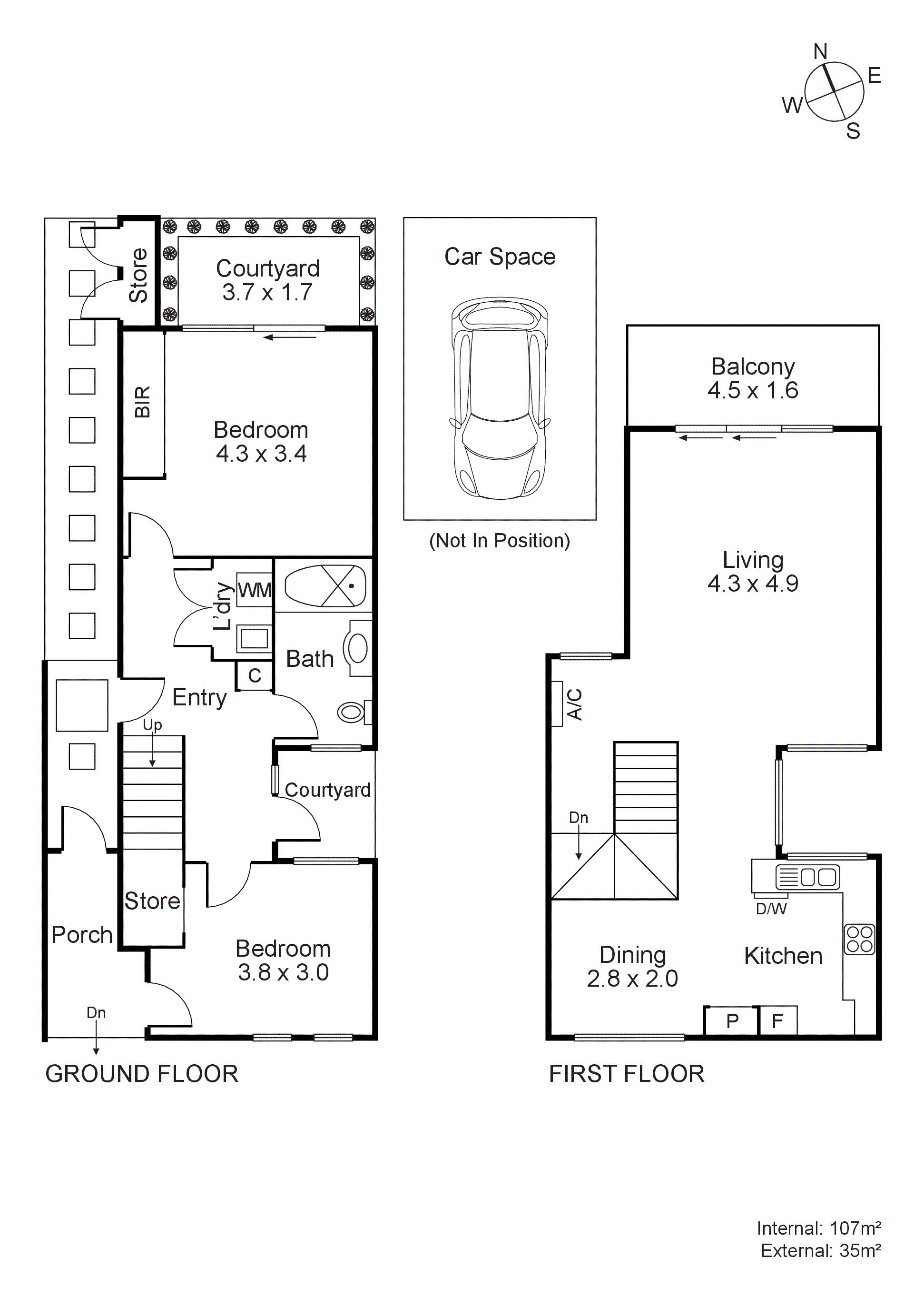1/97 Orange Street, Bentleigh East VIC 3165 - Floorplan