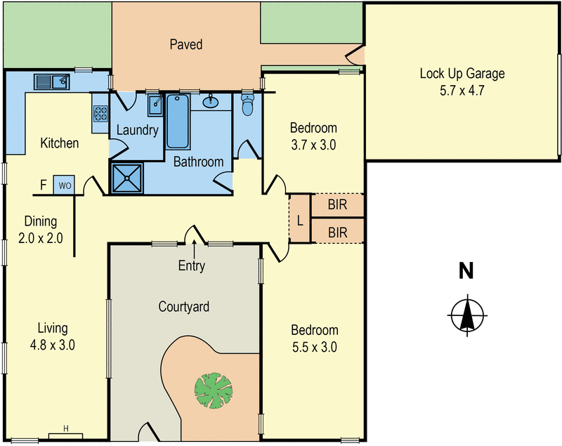 1/98 Warrigal Road, Mentone VIC 3194 - Floorplan