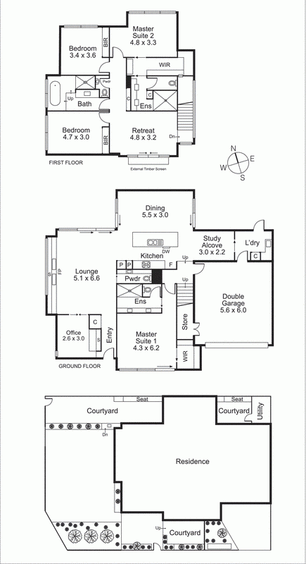 1a Raynes Park Road, HAMPTON VIC 3188 - Floorplan