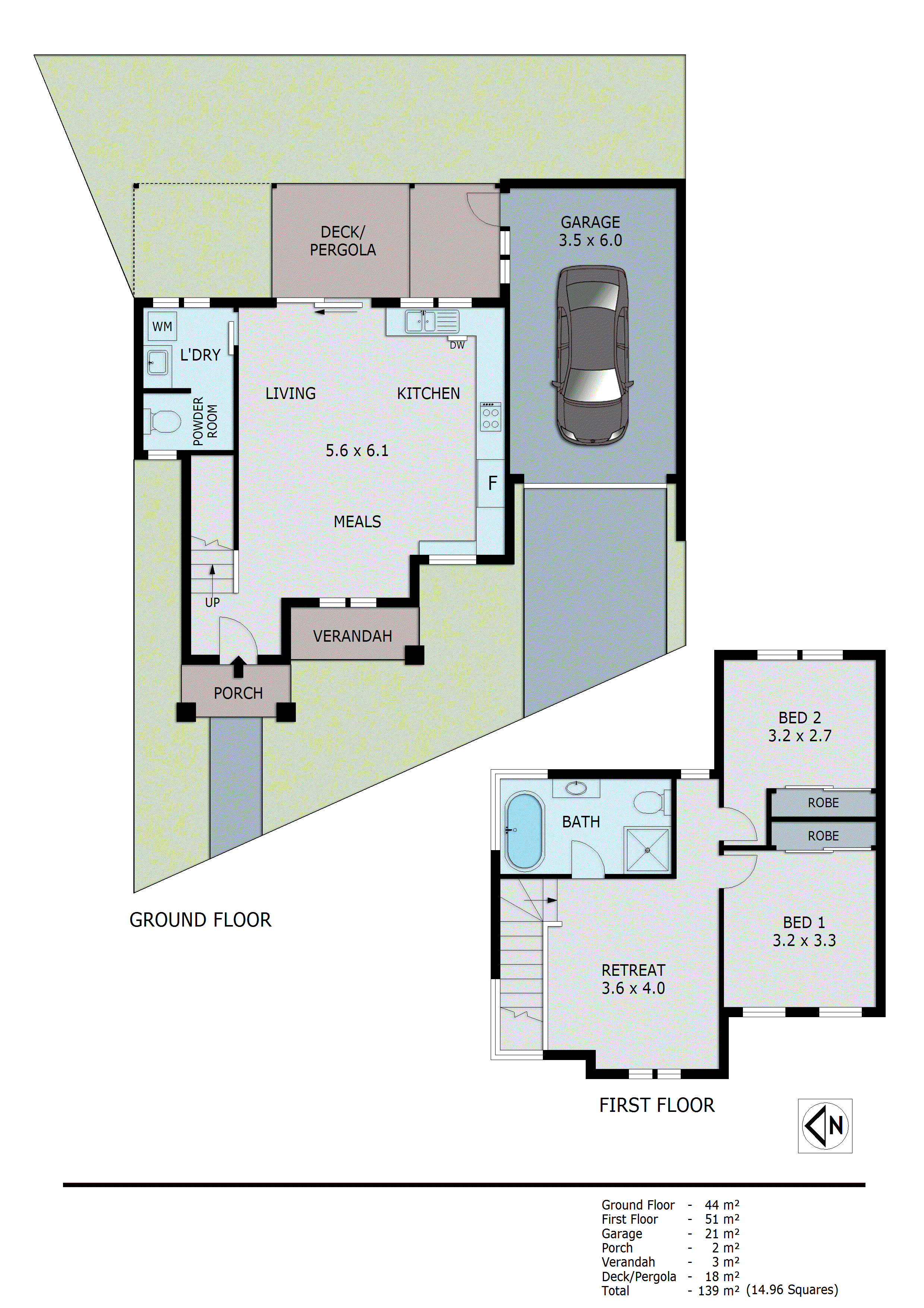 1a Sharrock Drive, Dingley Village VIC 3172 - Floorplan