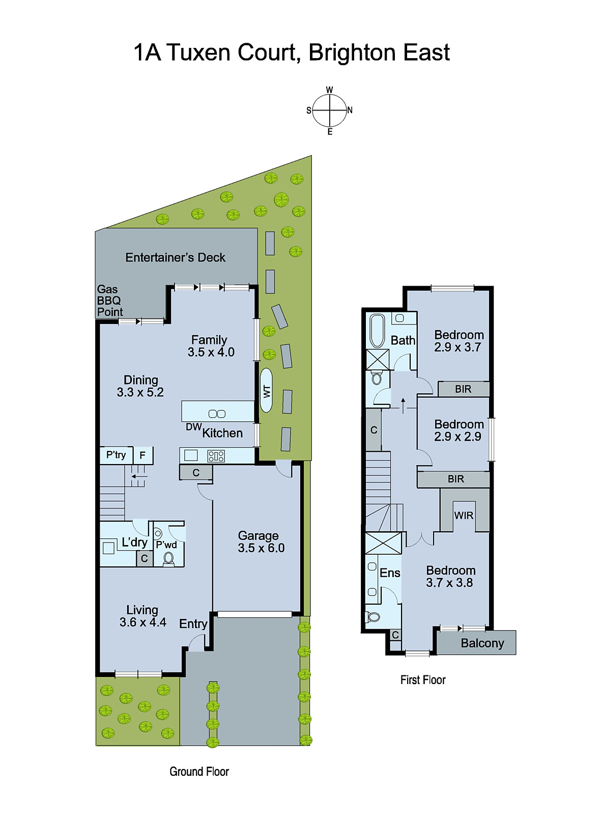 1A Tuxen Court, Brighton East VIC 3187 - Floorplan