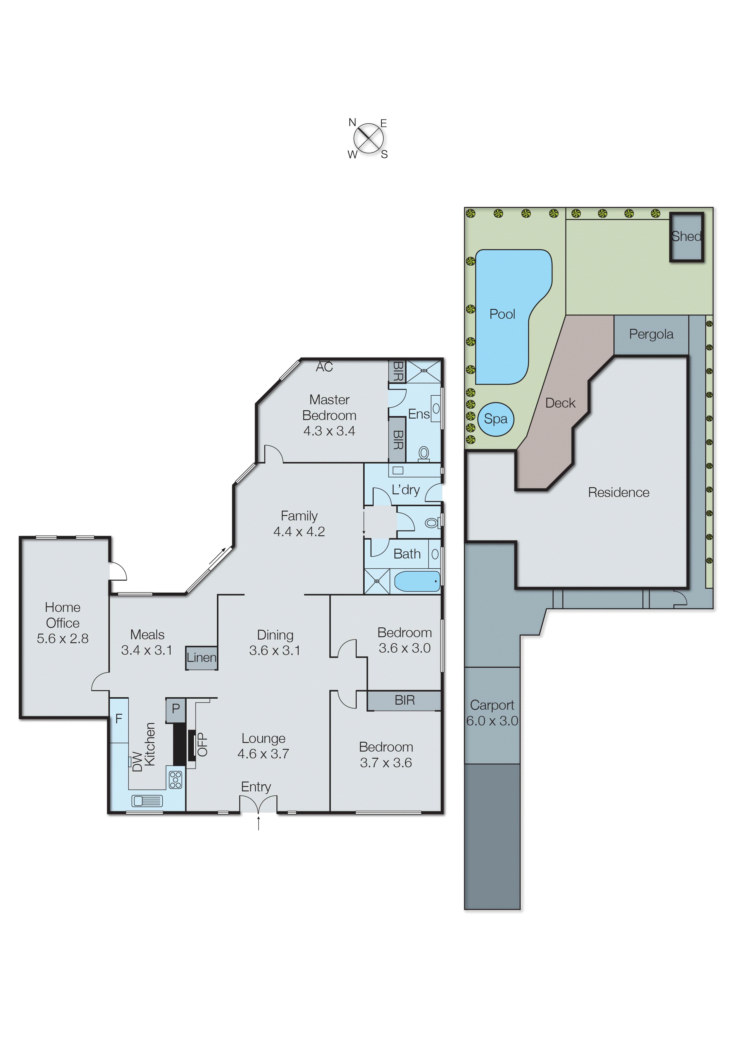 1B Dover Place, Parkdale VIC 3195 - Floorplan