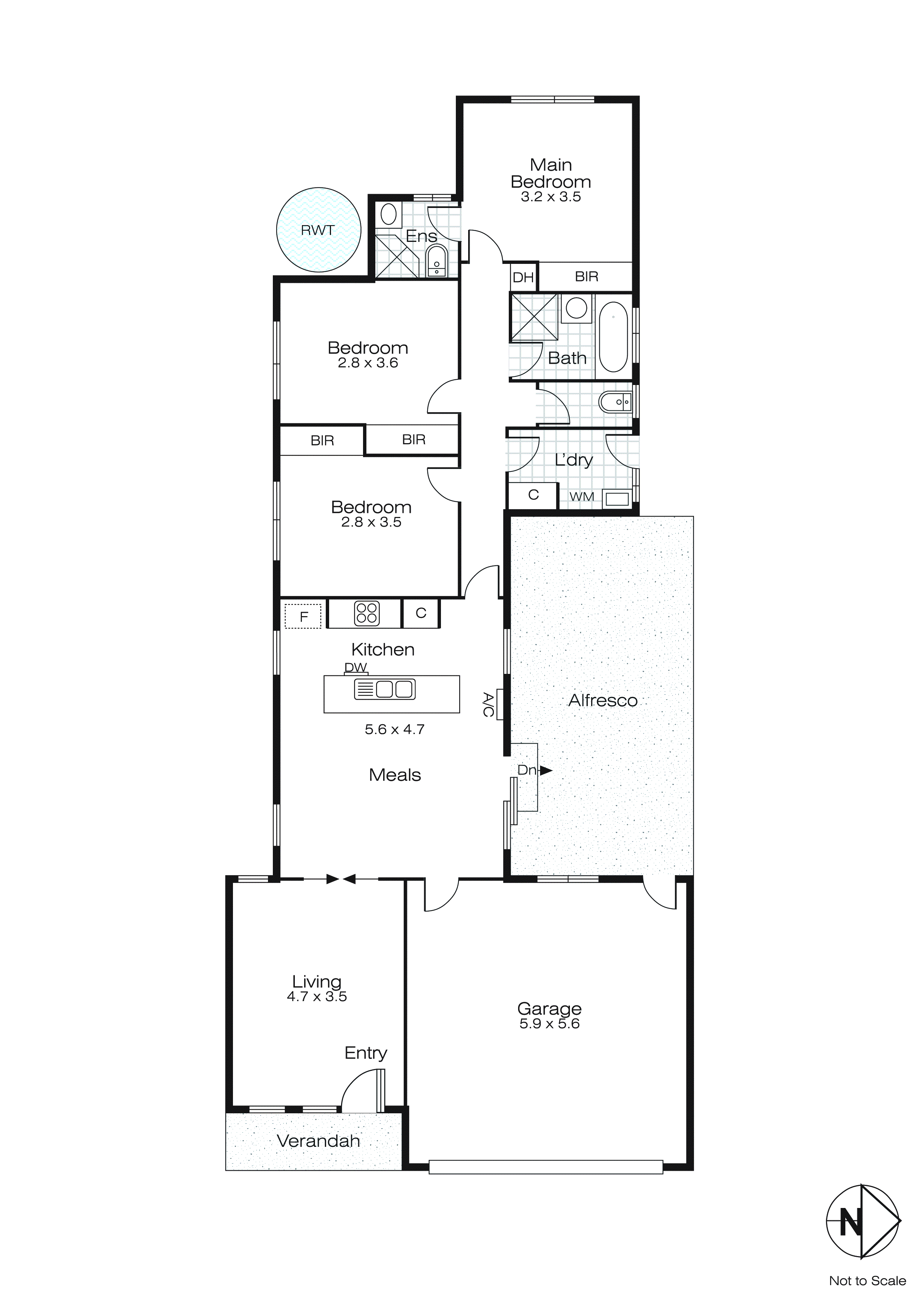 1B Ilvia Way, Sebastopol VIC 3356 - Floorplan