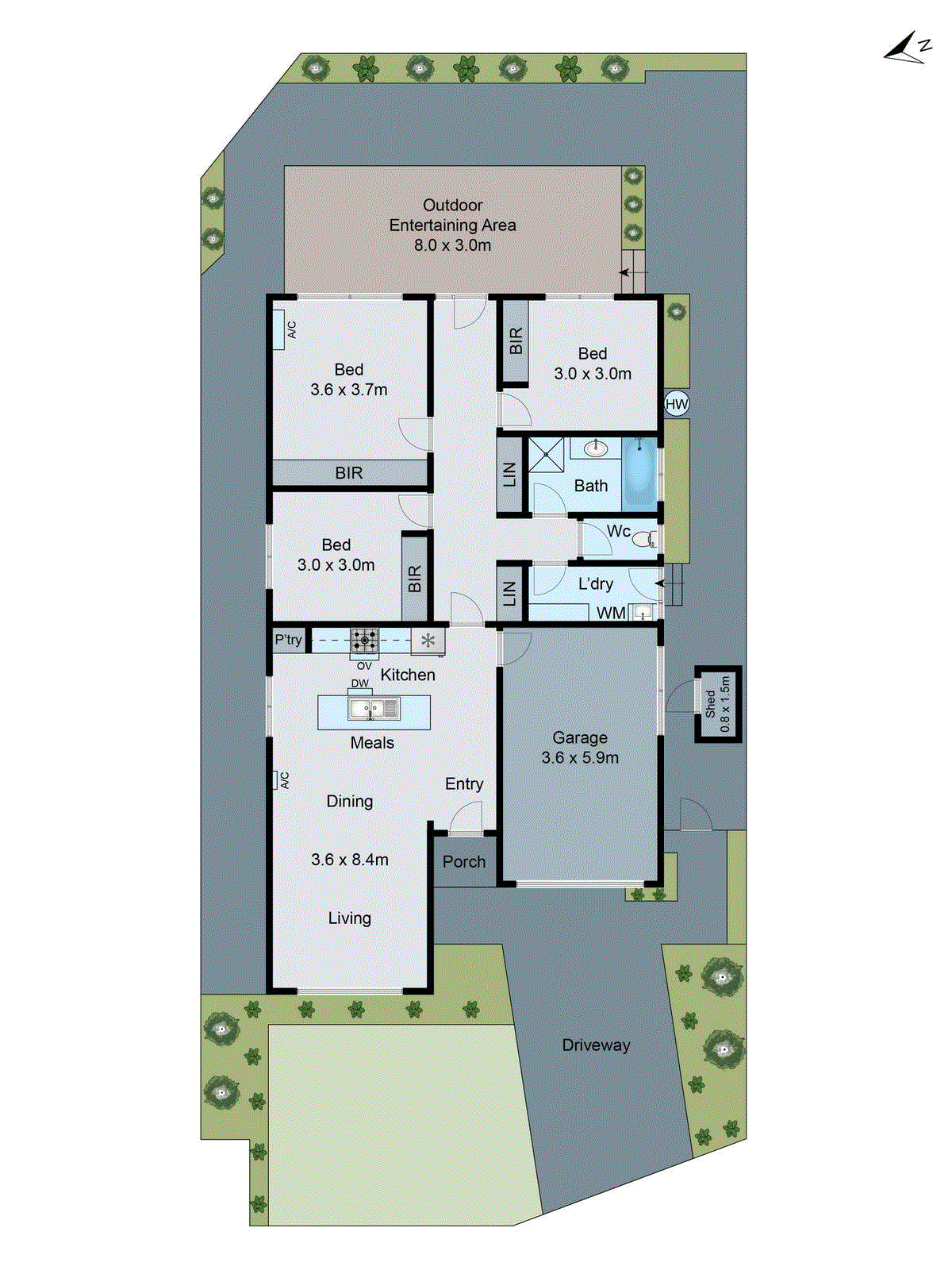 1B Jalana Court, Highton VIC 3216 - Floorplan
