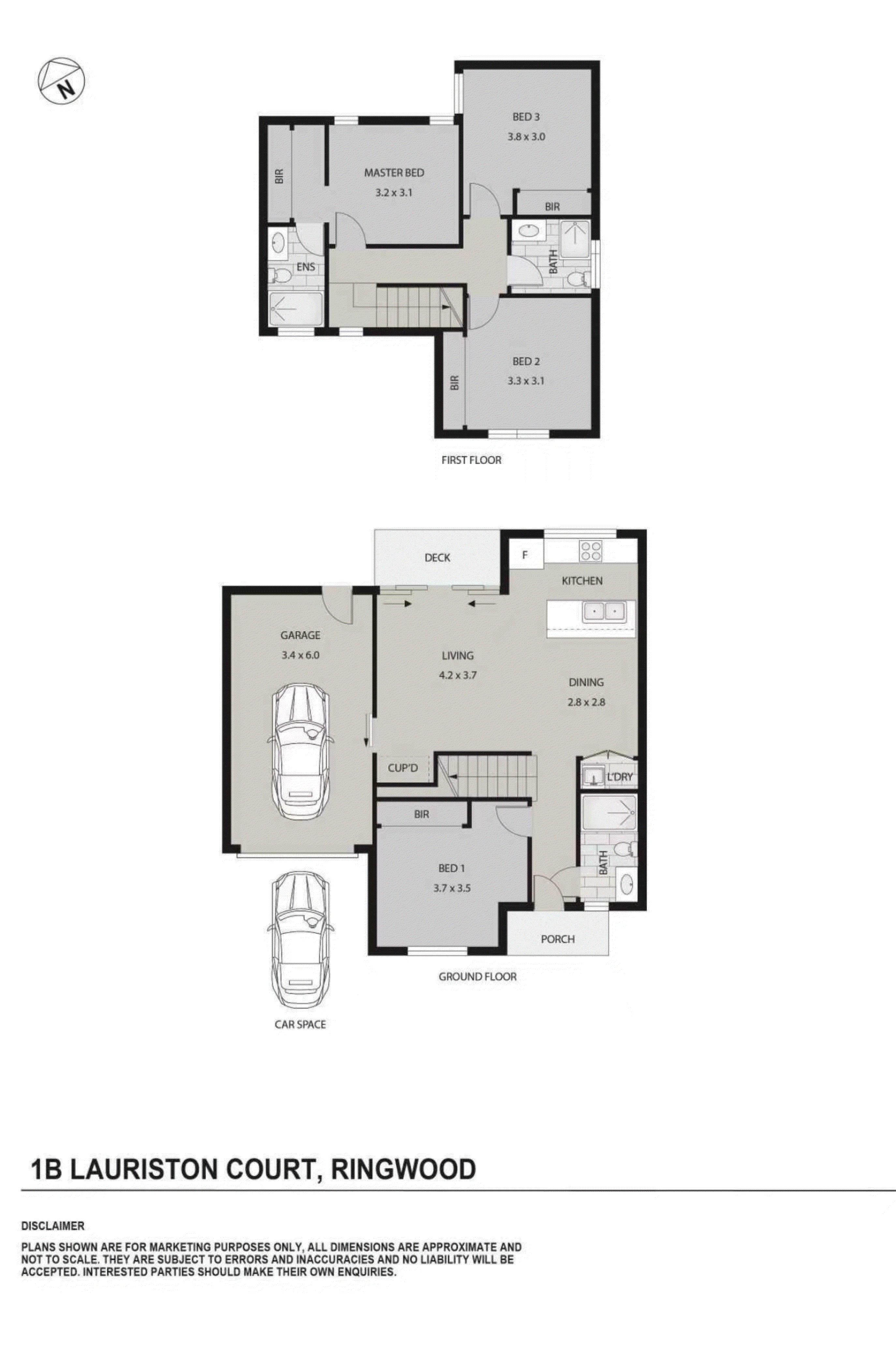 1B Lauriston Court, Ringwood VIC 3134 - Floorplan