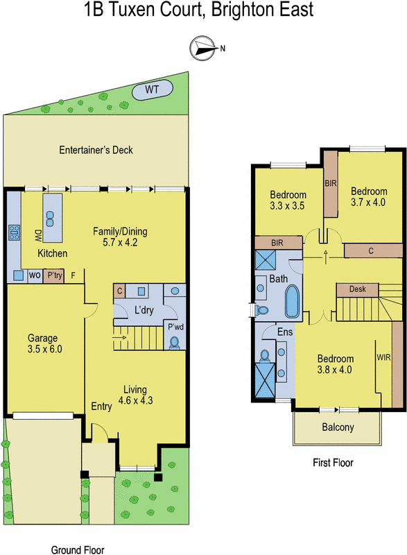 1b Tuxen Court, Brighton East VIC 3187 - Floorplan