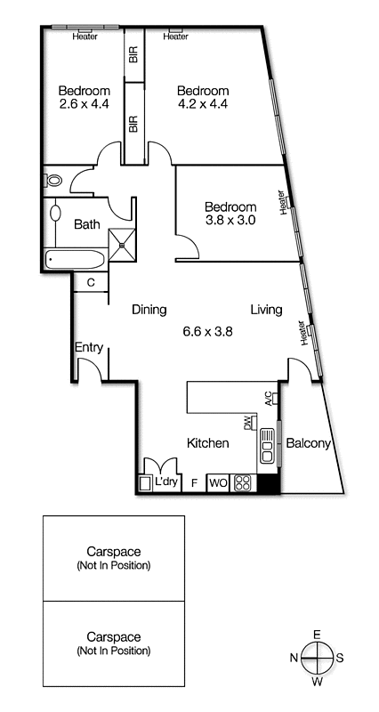 1B/622 St Kilda Road, Melbourne VIC 3000 - Floorplan