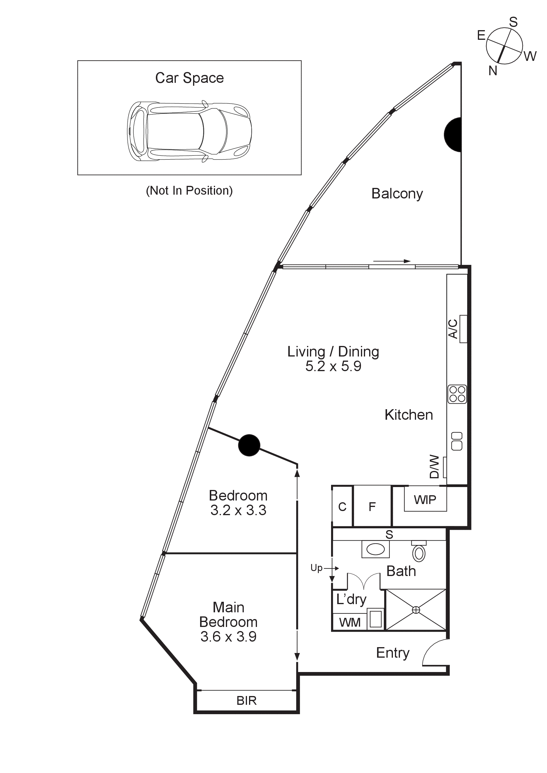 1C/635 St Kilda Road, Melbourne VIC 3004 - Floorplan