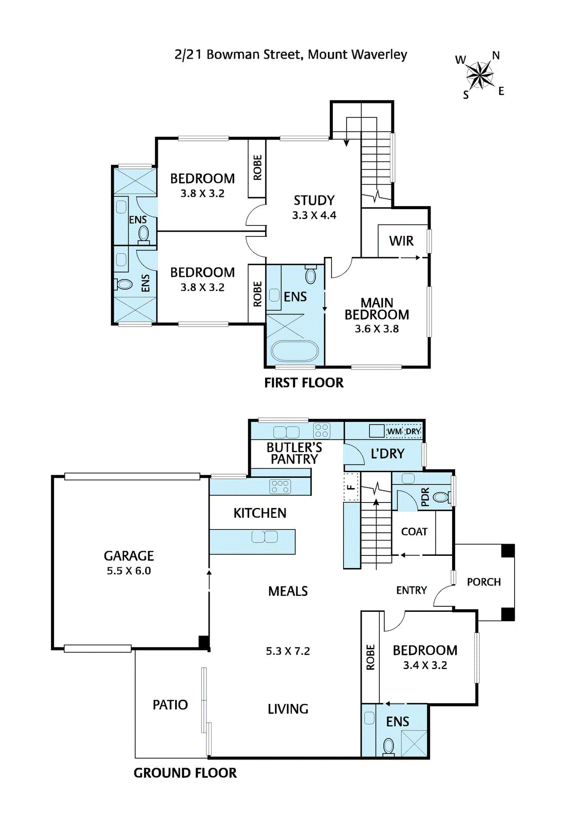 2 & 3/21 Bowman Street, Mount Waverley - Floorplan 2