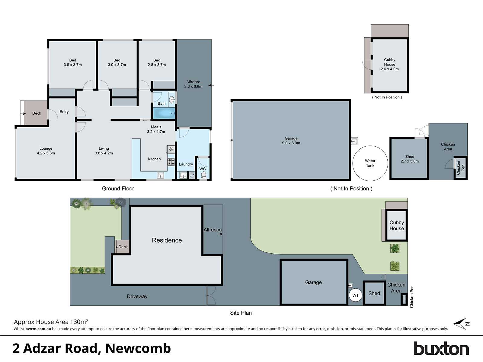 2 Adzar Road, Newcomb VIC 3219 - Floorplan