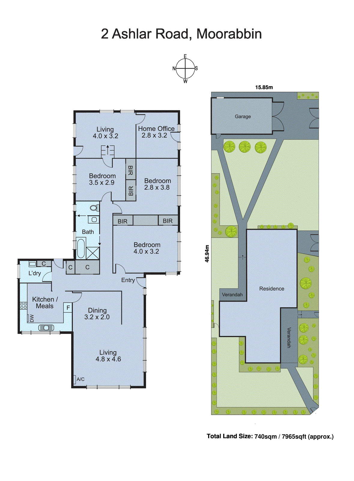 2 Ashlar Road, Moorabbin VIC 3189 - Floorplan