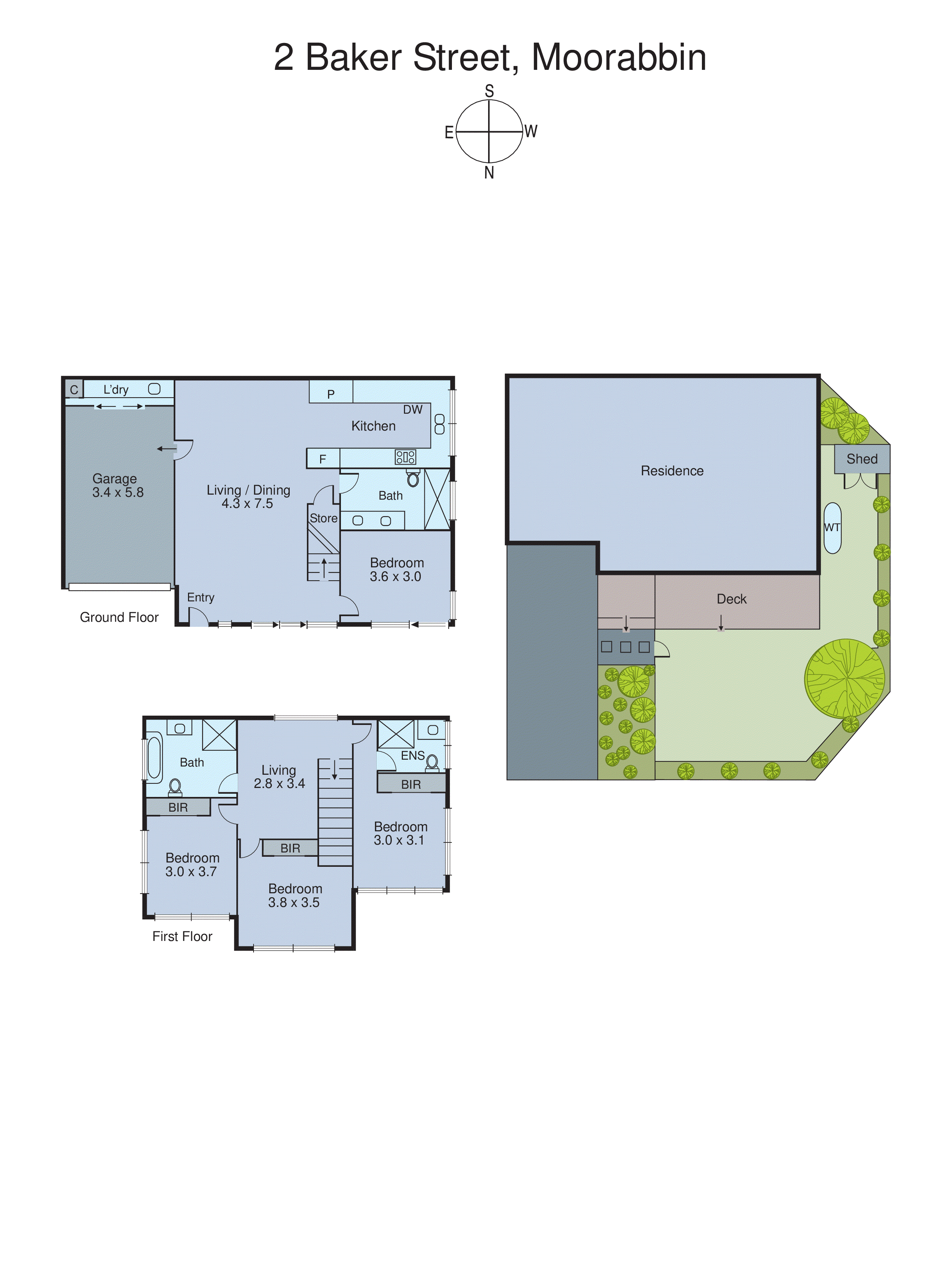 2 Baker Street, Moorabbin VIC 3189 - Floorplan