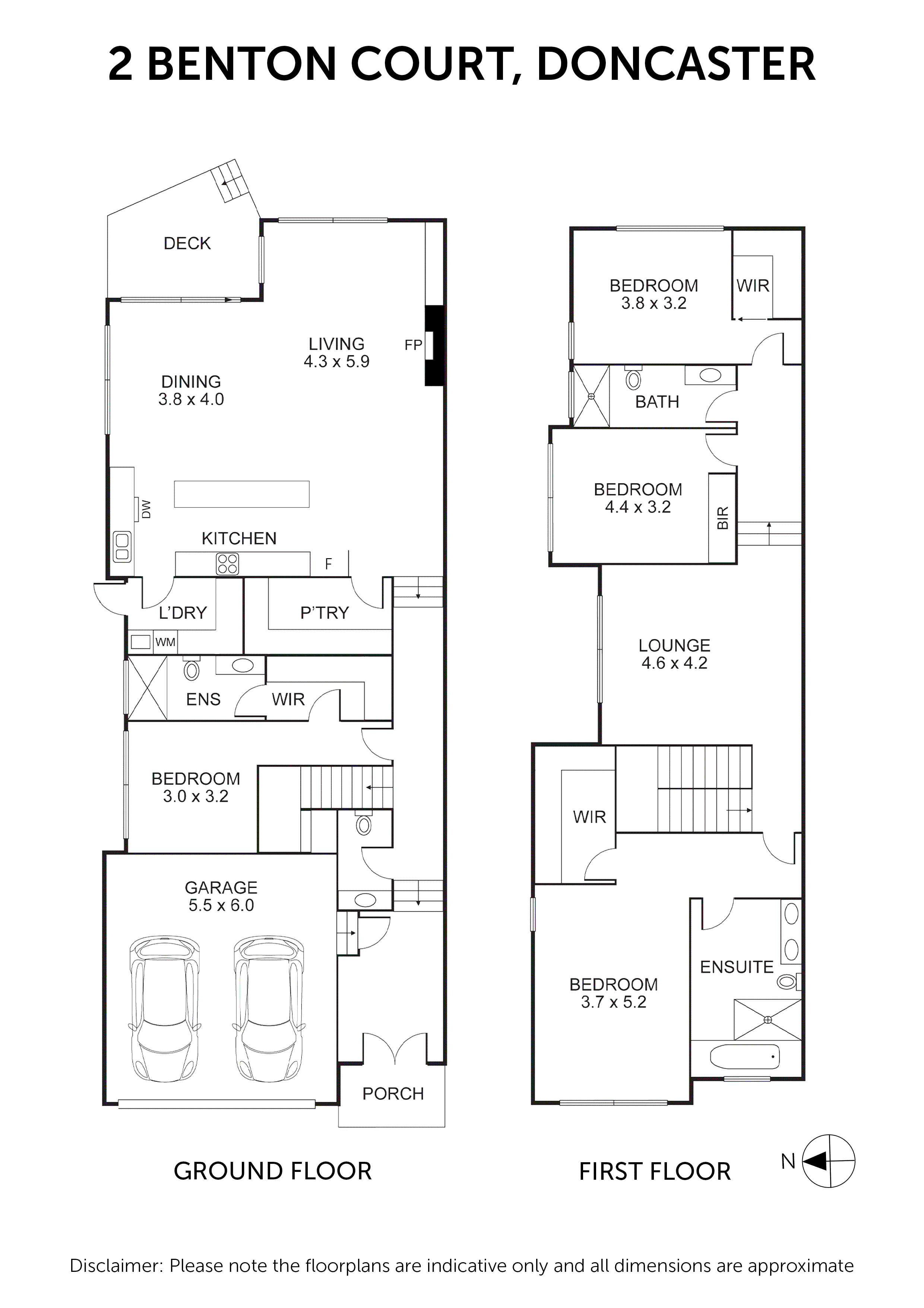 2 Benton Court, Doncaster VIC 3108 - Floorplan