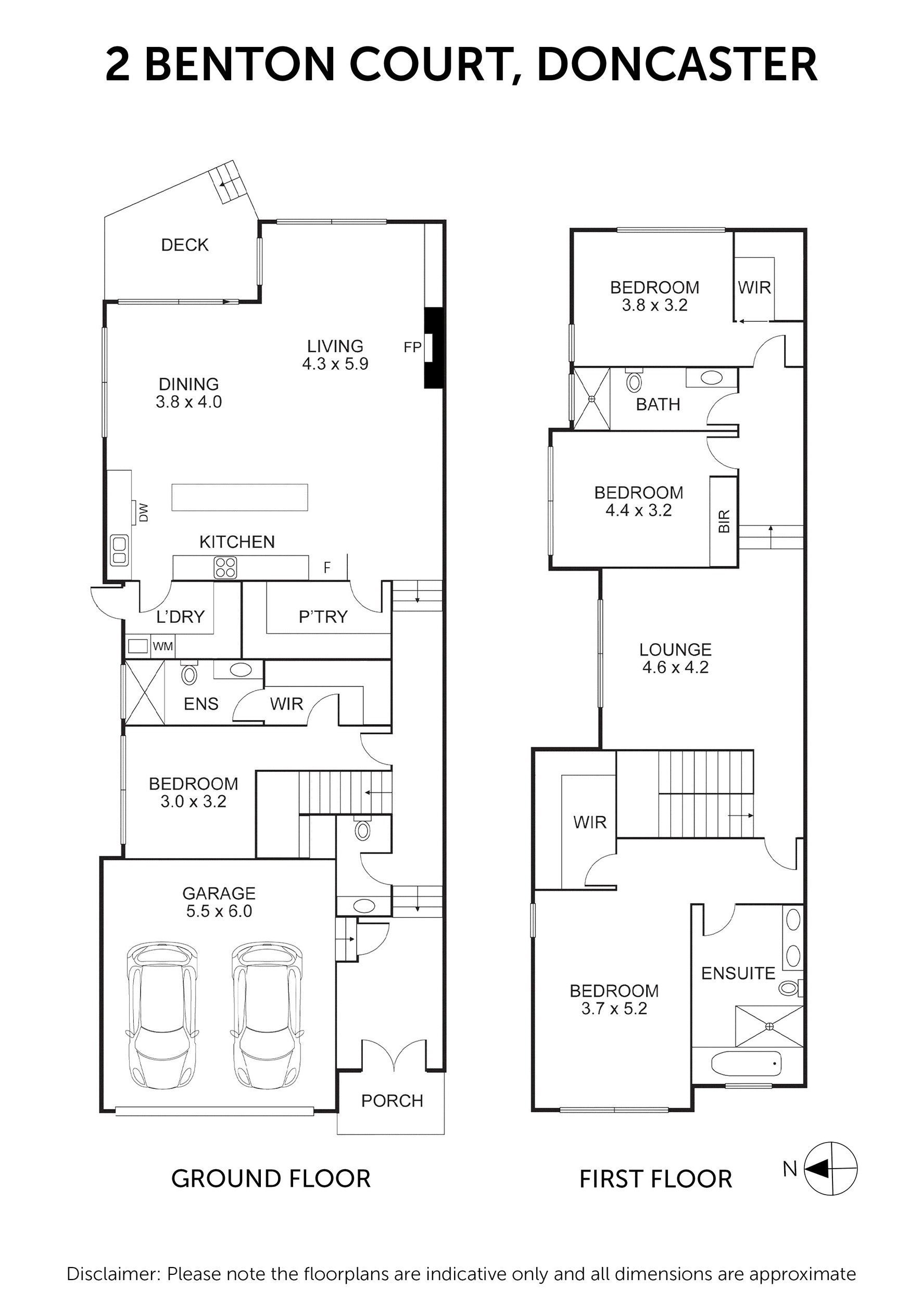 2 Benton Court, Doncaster VIC 3108 - Floorplan