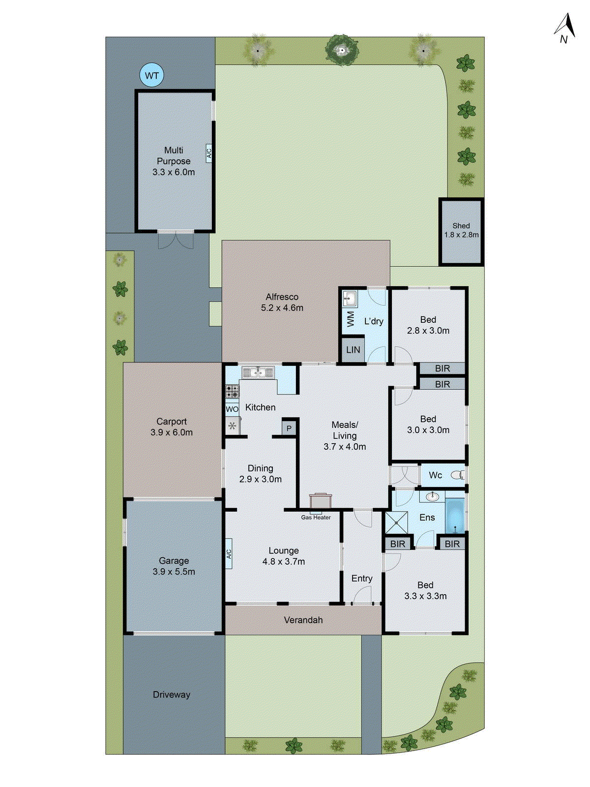 2 Carapunga Court, Corio VIC 3214 - Floorplan