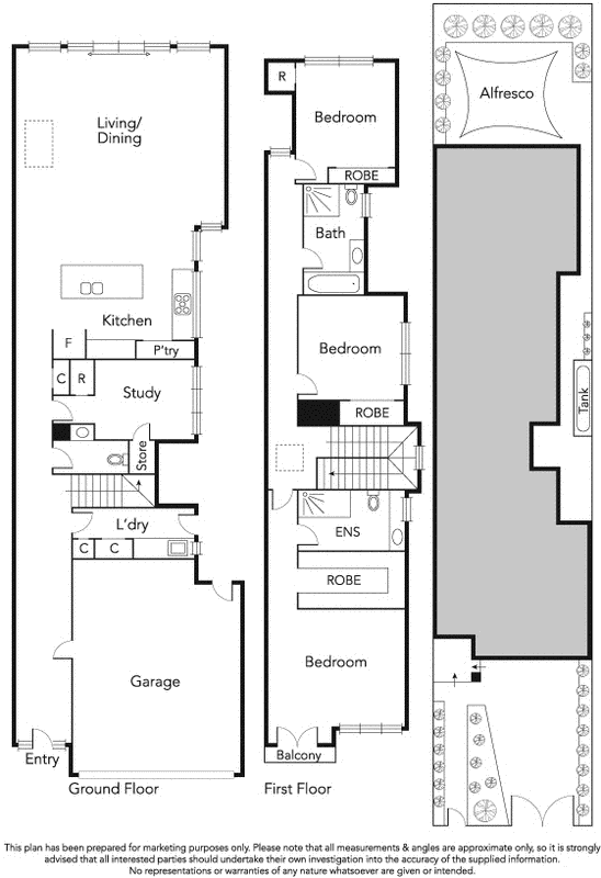 2 Carolyn Street, Hampton VIC 3188 - Floorplan