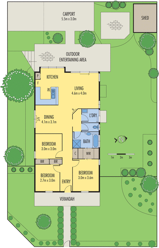 2 Chandos Court, St Albans Park VIC 3219 - Floorplan