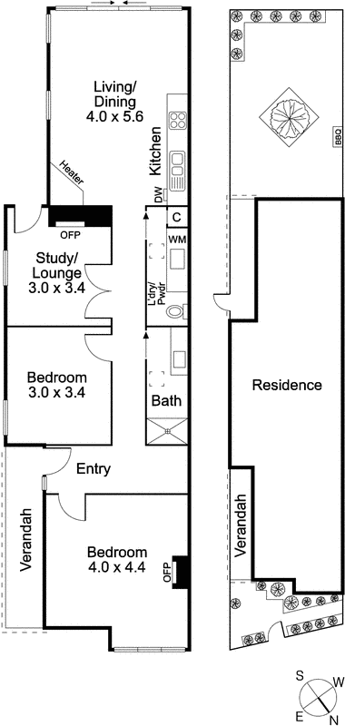 2 Cowderoy Street, St Kilda West VIC 3182 - Floorplan