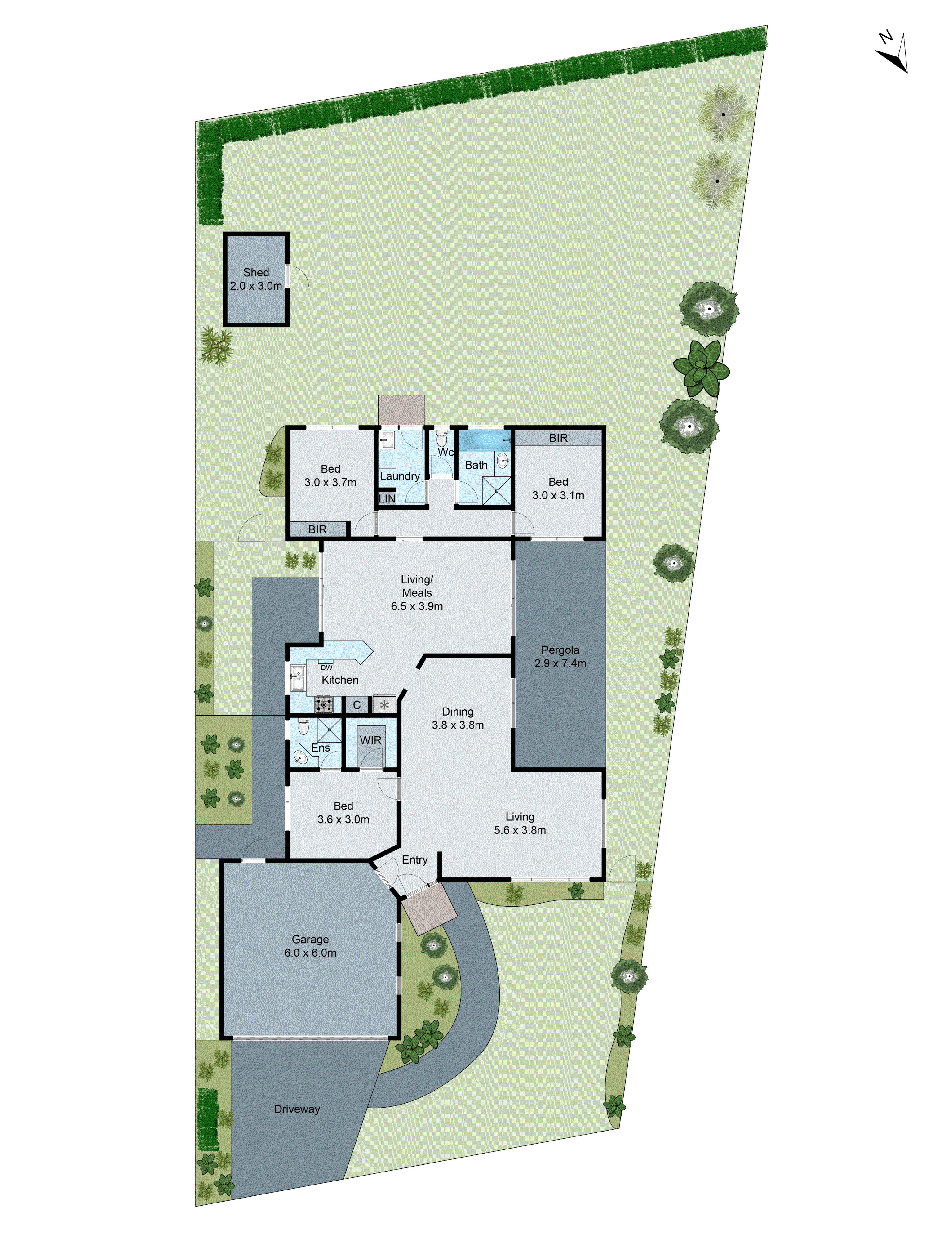 2 Frayne Court, Highton VIC 3216 - Floorplan