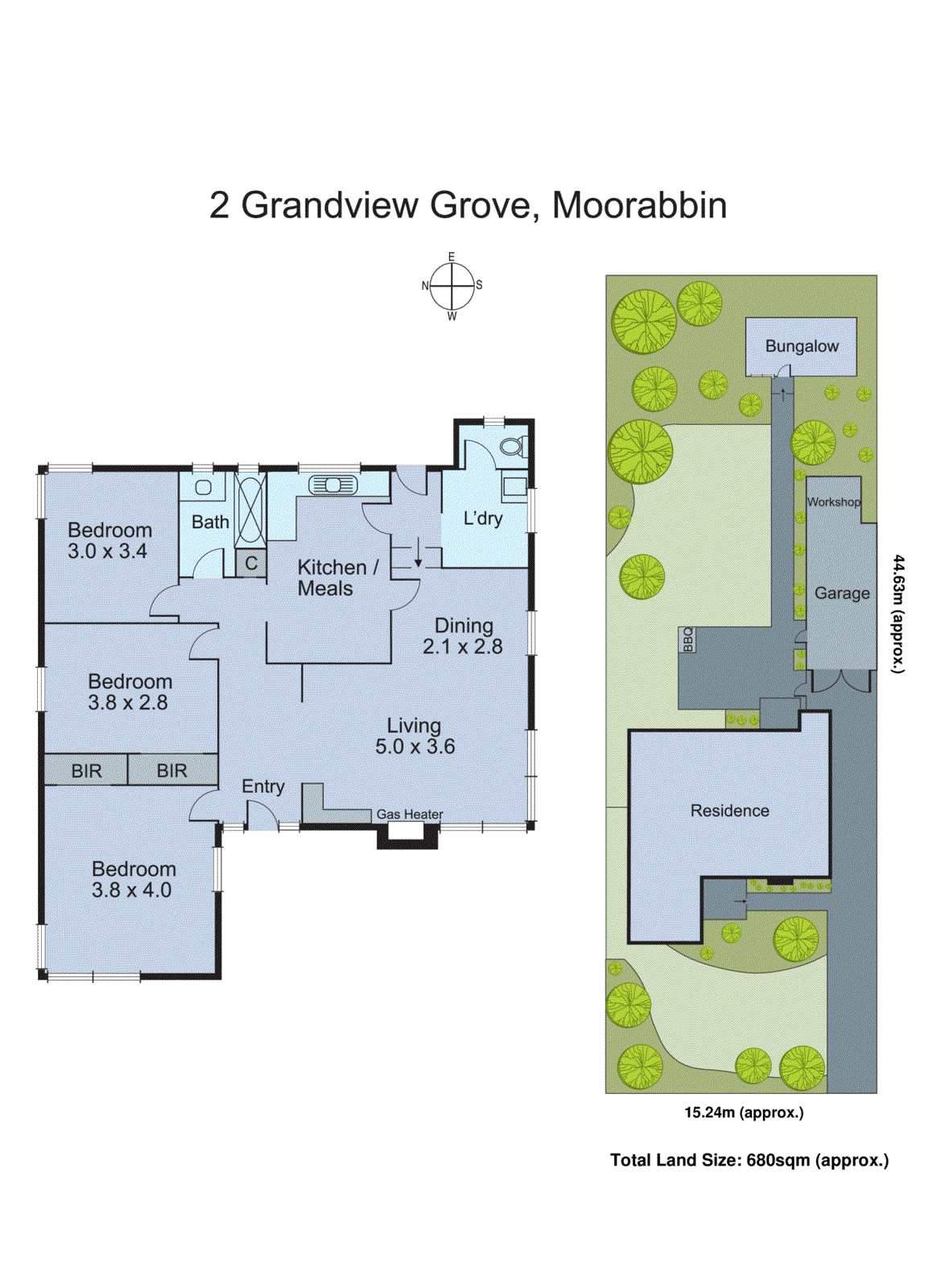2 Grandview Grove, Moorabbin VIC 3189 - Floorplan