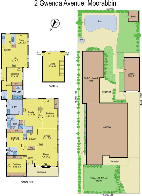 2 Gwenda Avenue, Moorabbin VIC 3189 - Floorplan