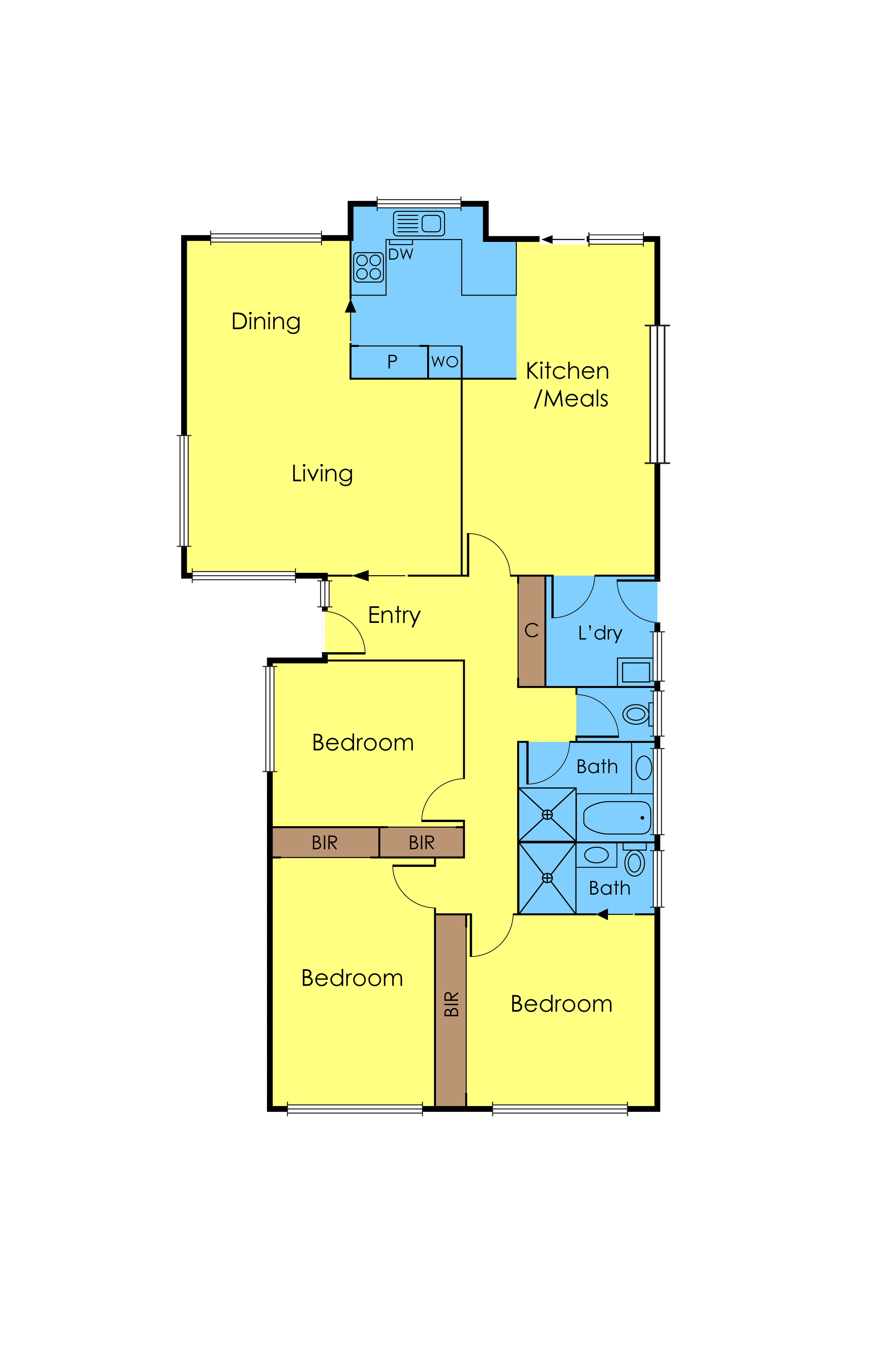 2 Harkaway Drive, CHELTENHAM VIC 3192 - Floorplan